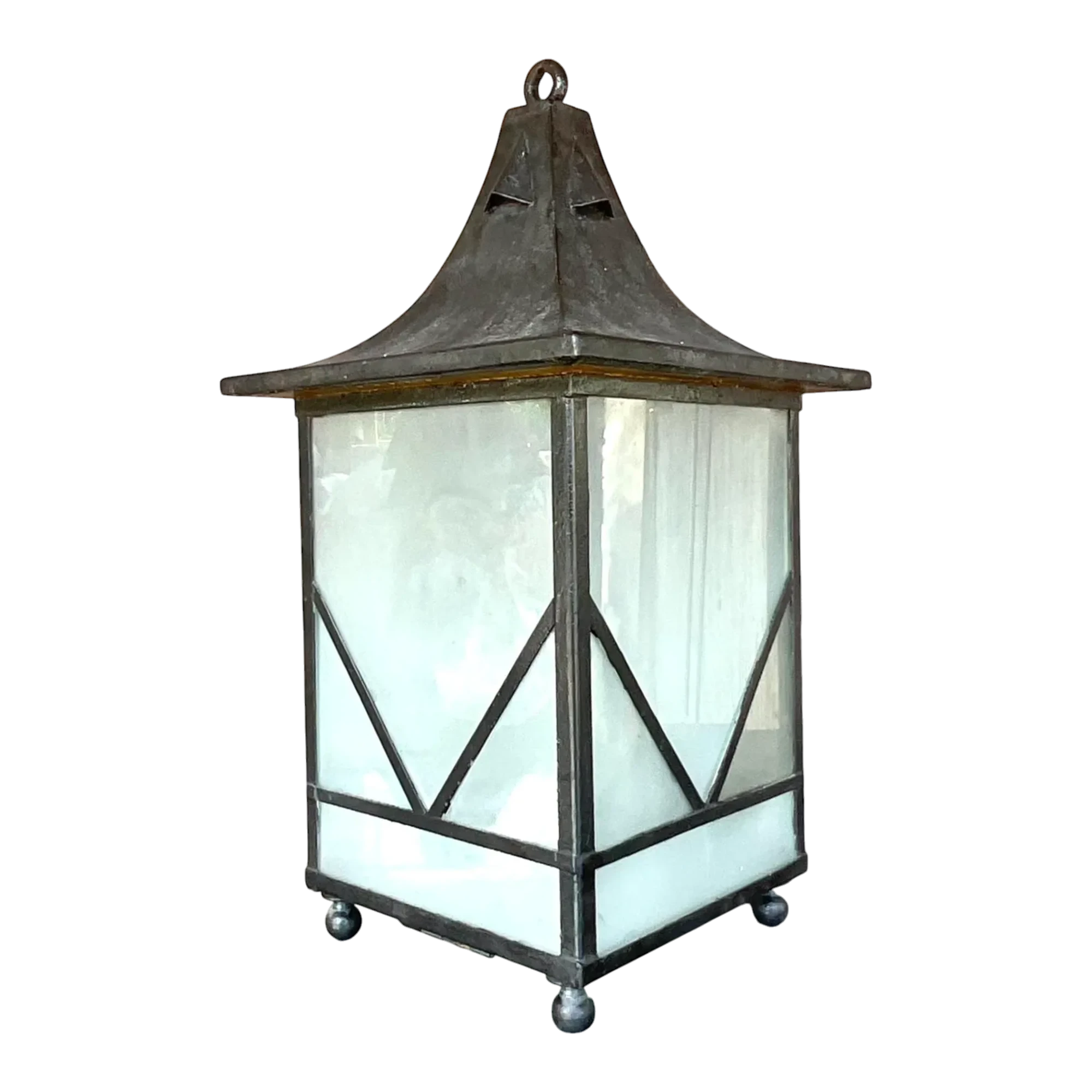 Vintage Boho Iron Lantern