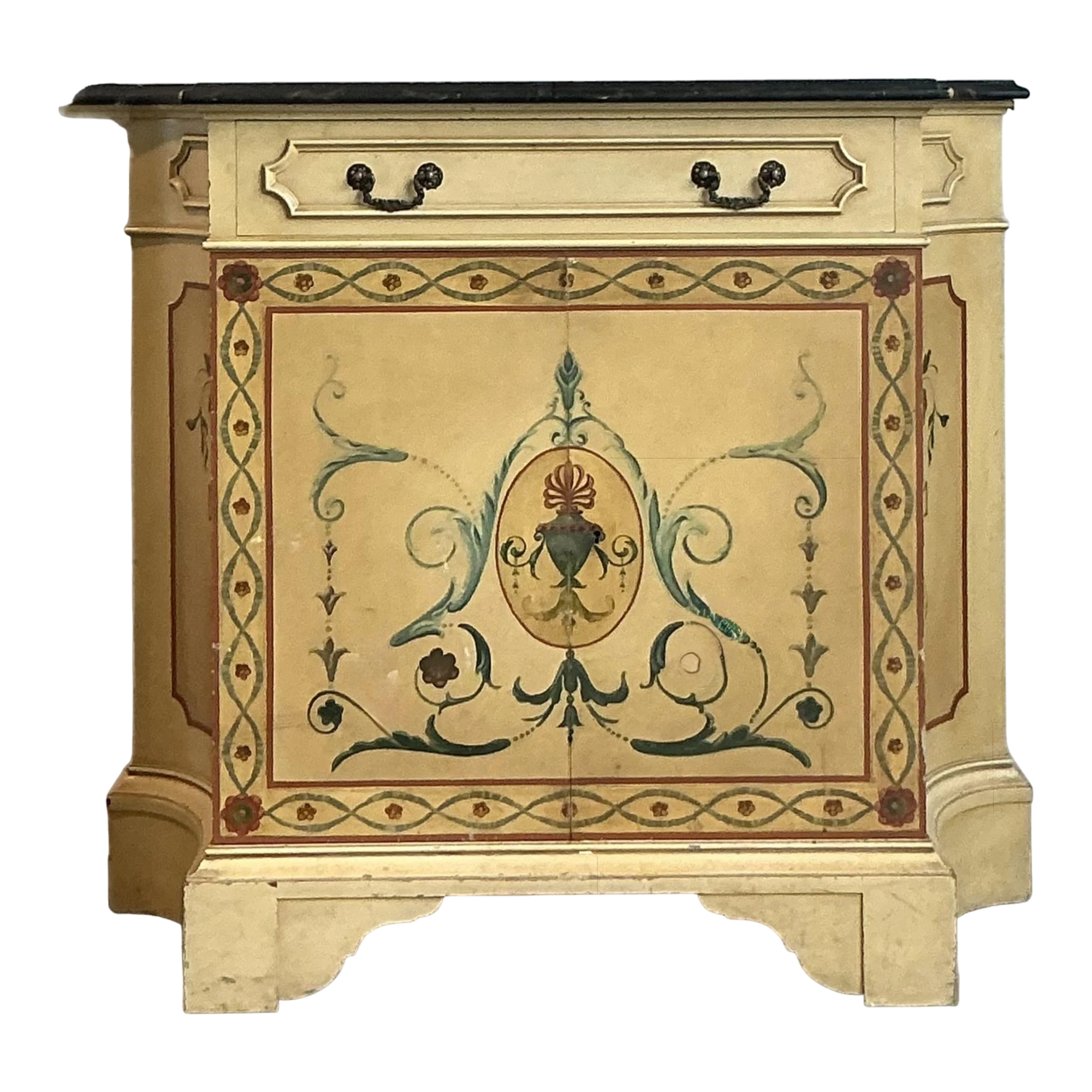 Vintage Boho Irving and Casson Hand Painted Sideboard