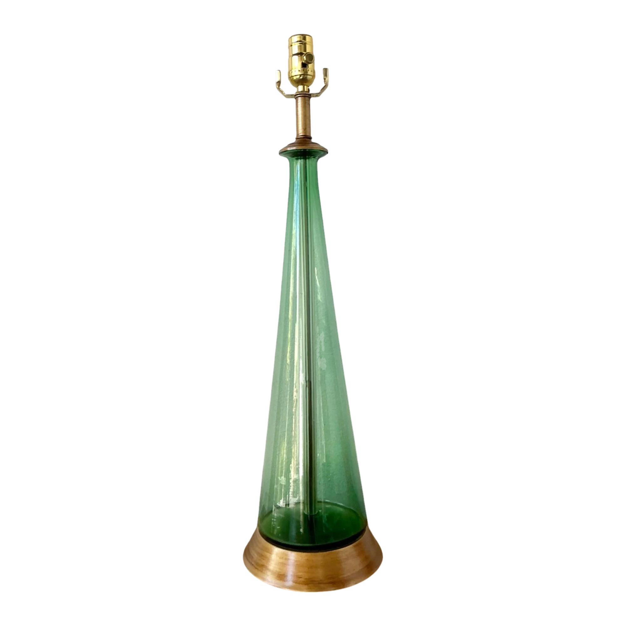 Vintage Boho Italian Glass Lamp