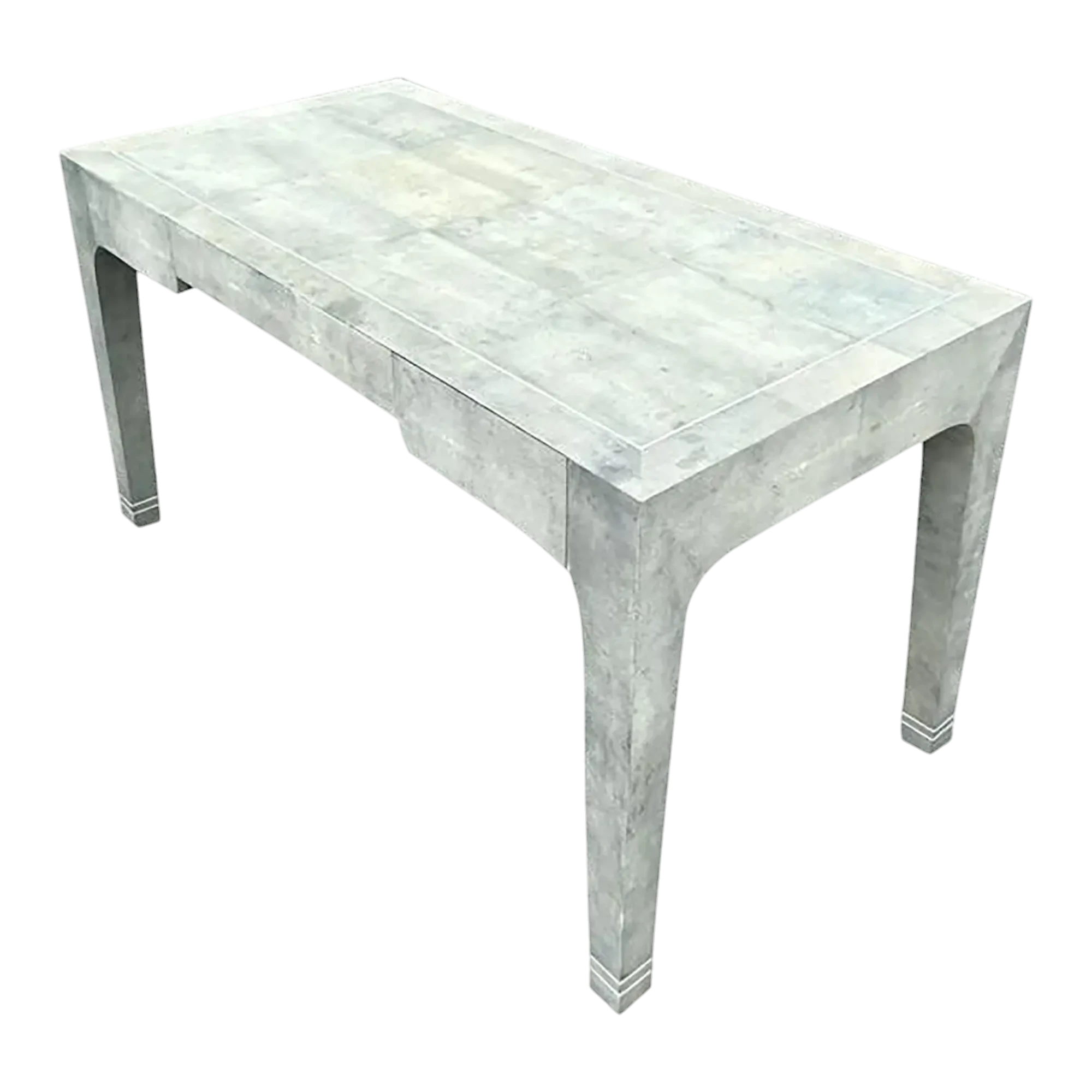 Vintage Boho Karl Springer Shagreen Wrapped Writing Desk