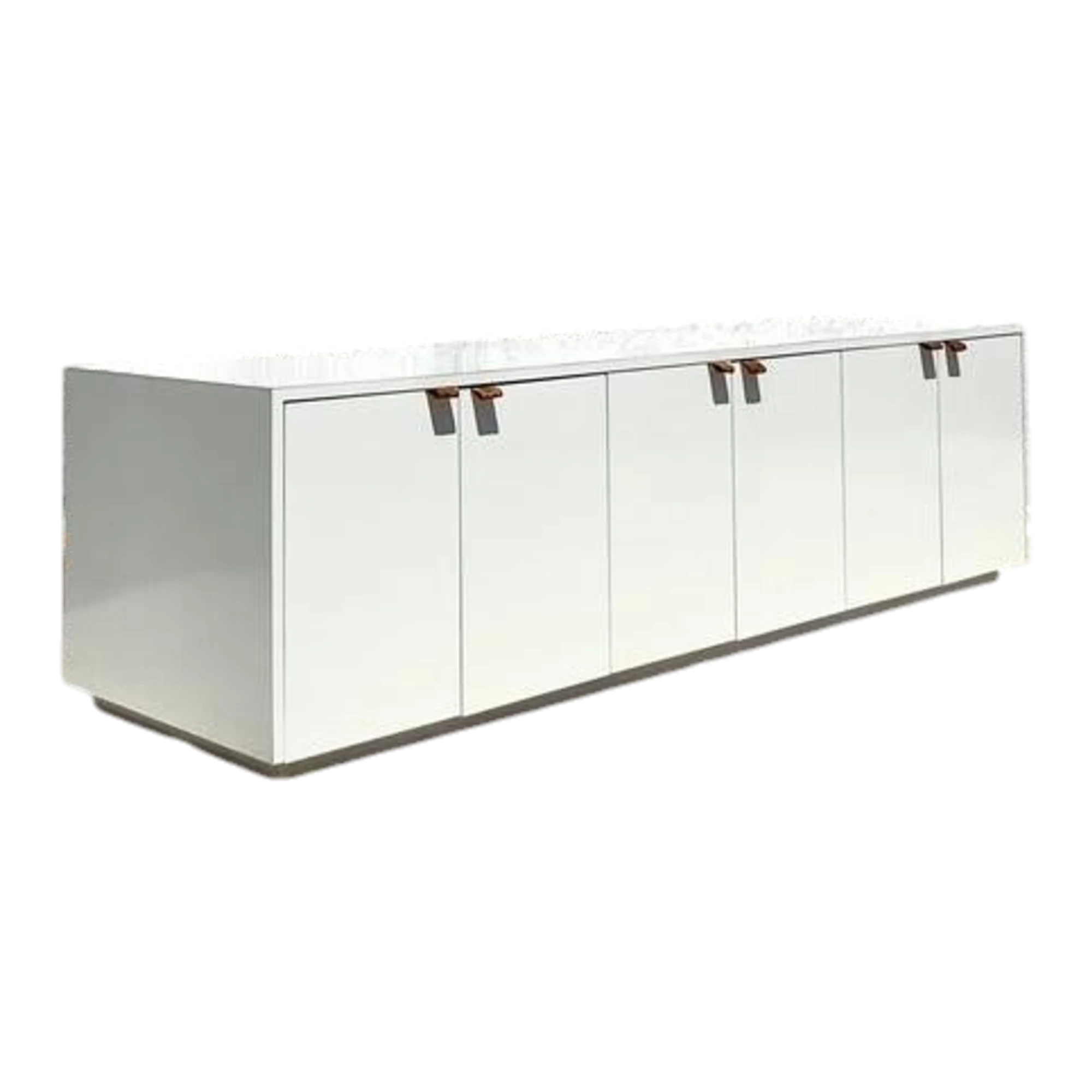 Vintage Boho Lacquered Long Credenza