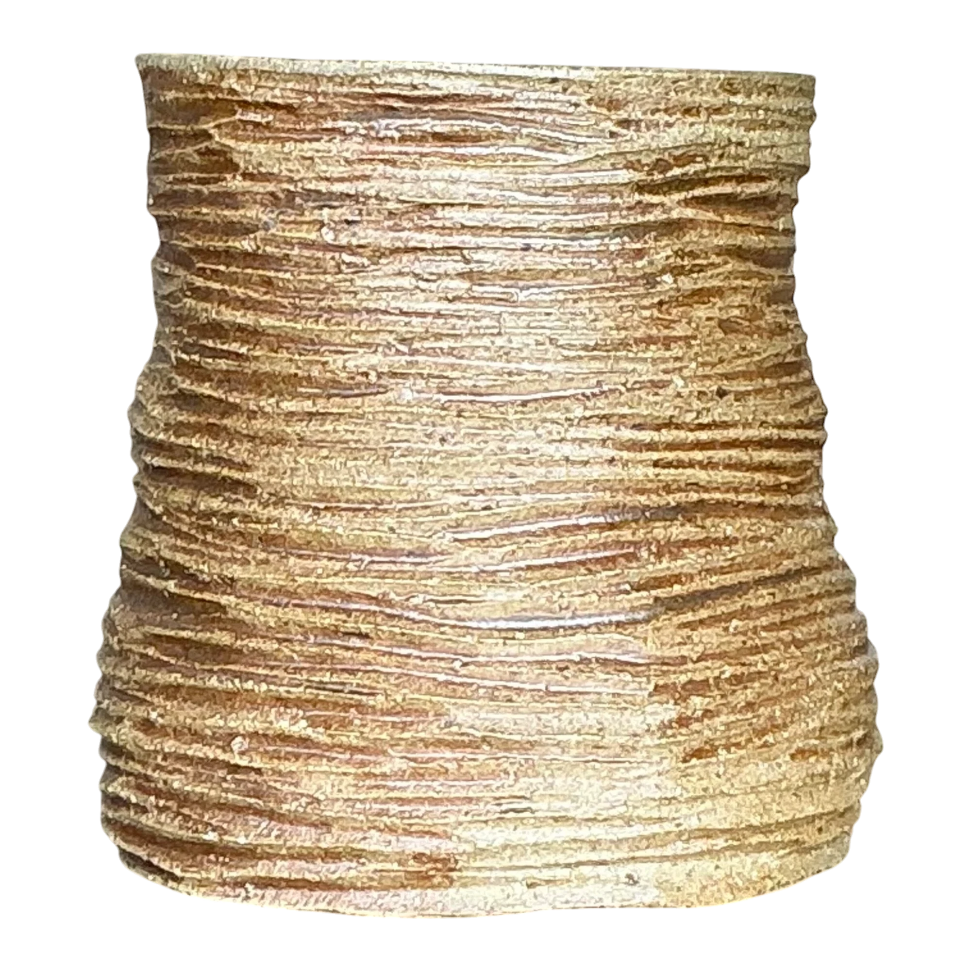 Vintage Boho Layered Studio Pottery Vase