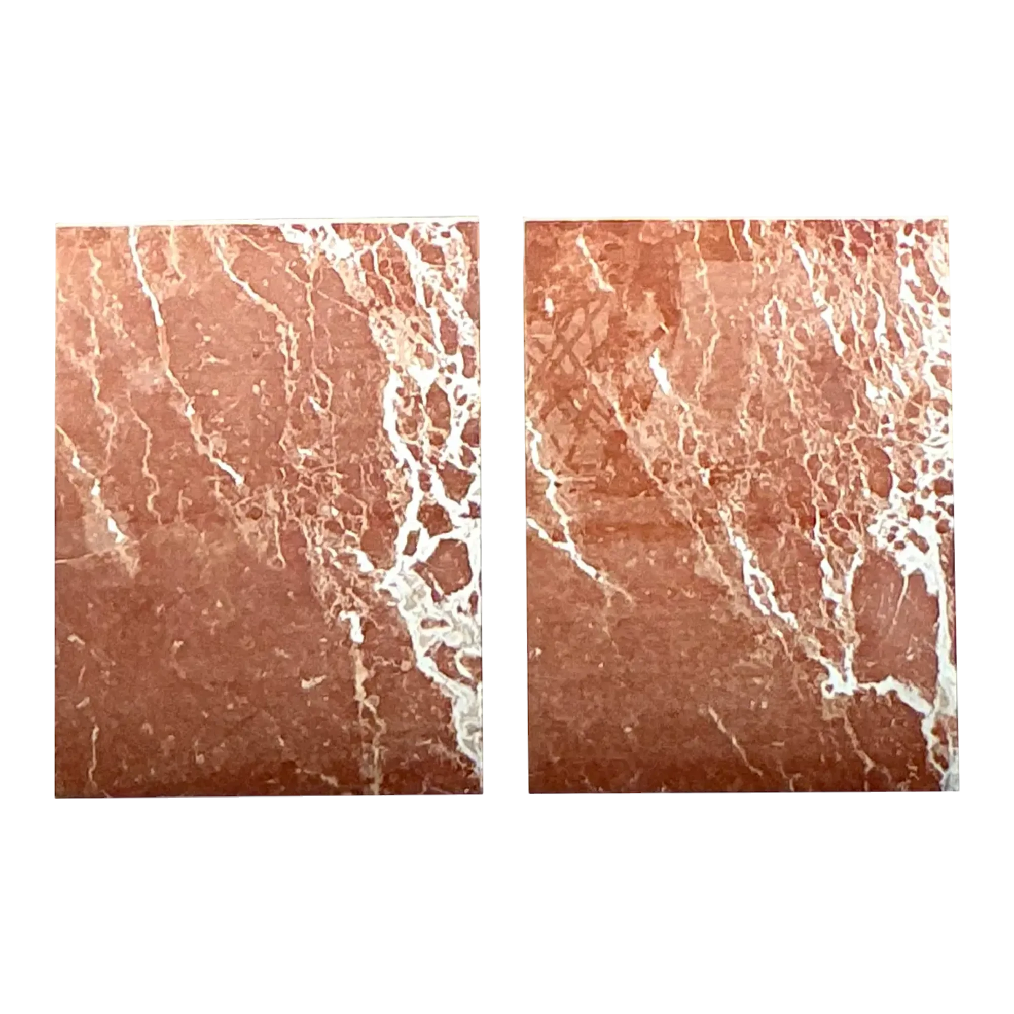 Vintage Boho Marble Pedestals - a Pair