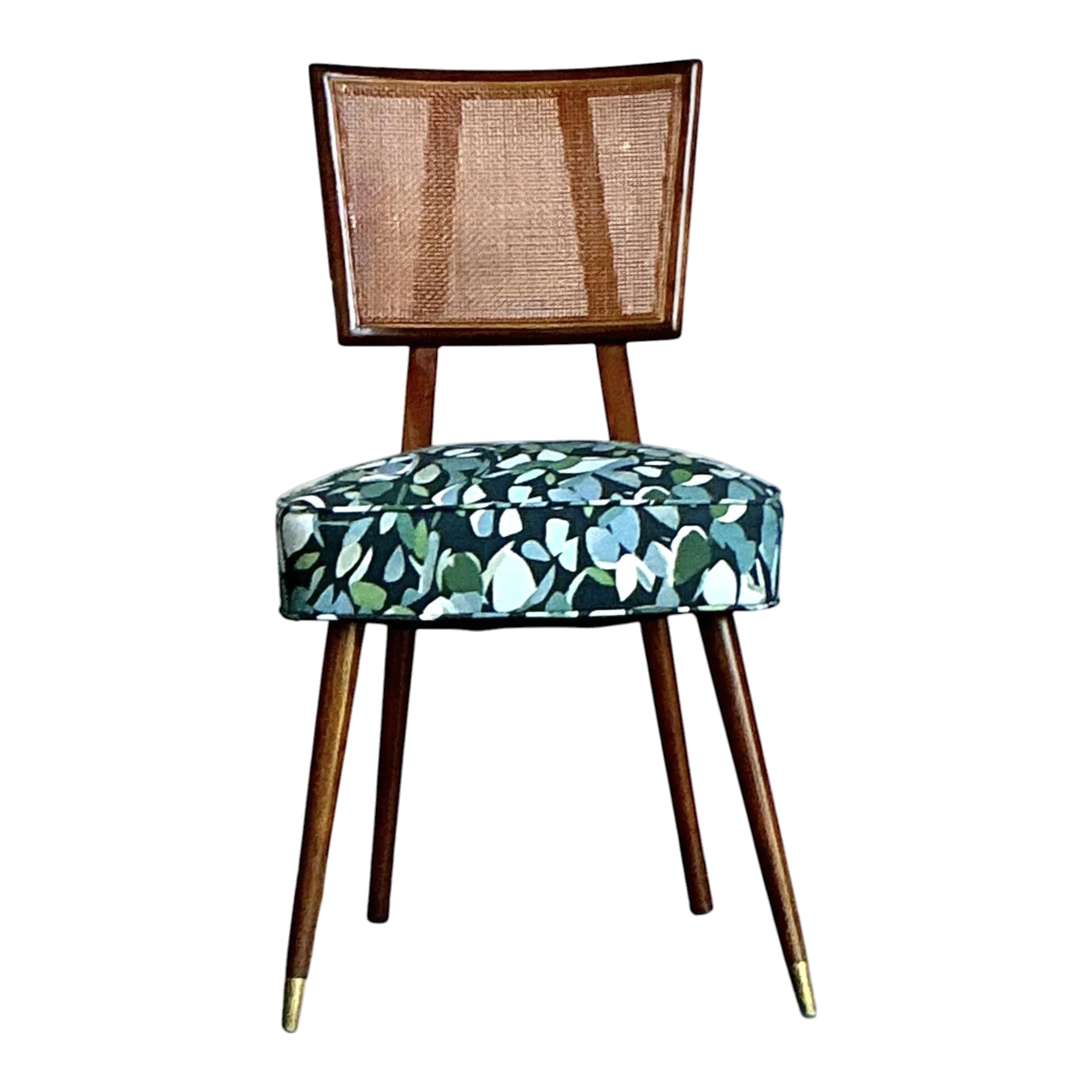 Vintage Boho MCM Cane Dining Chair