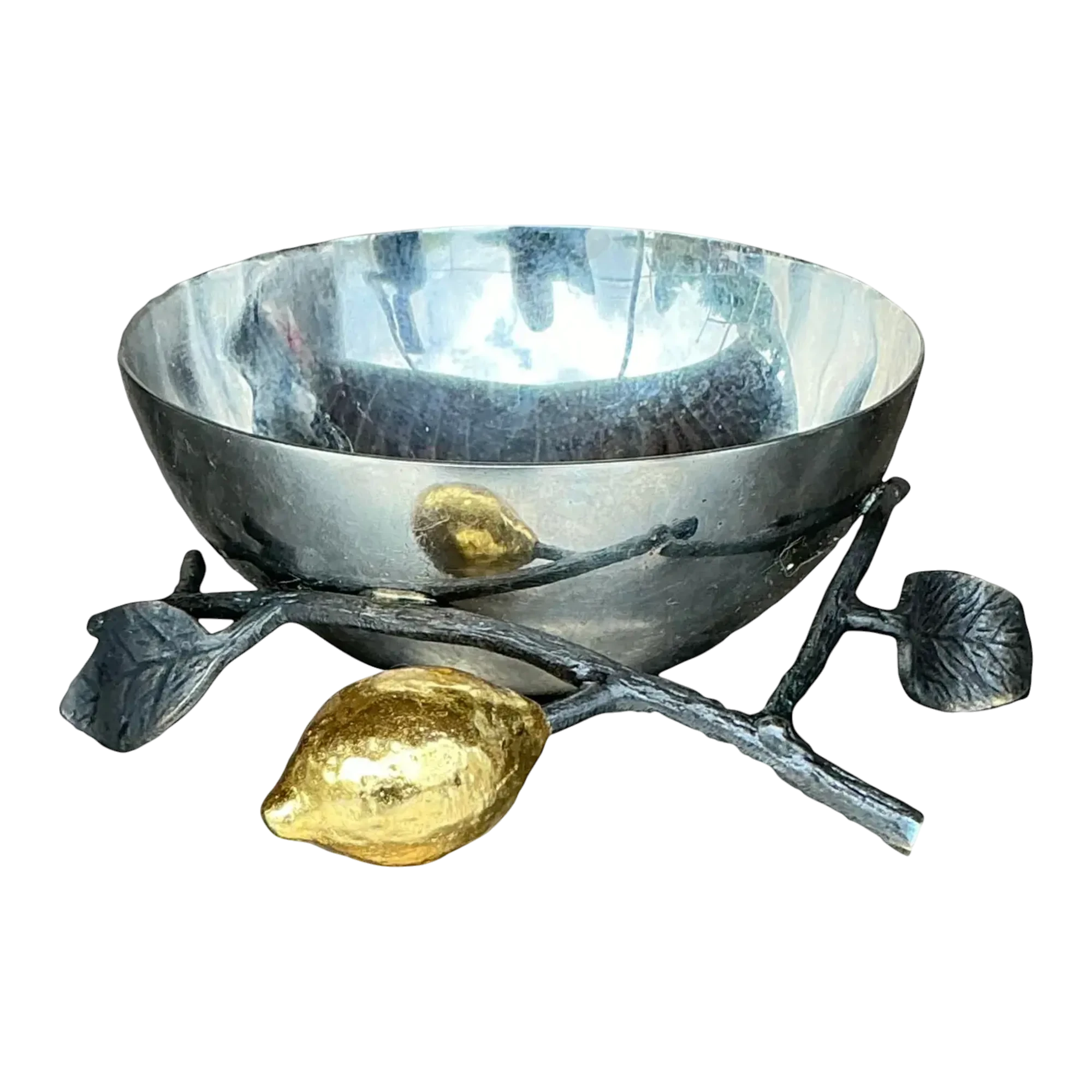 Vintage Boho Michael Aram Lemonwood Nut Bowl