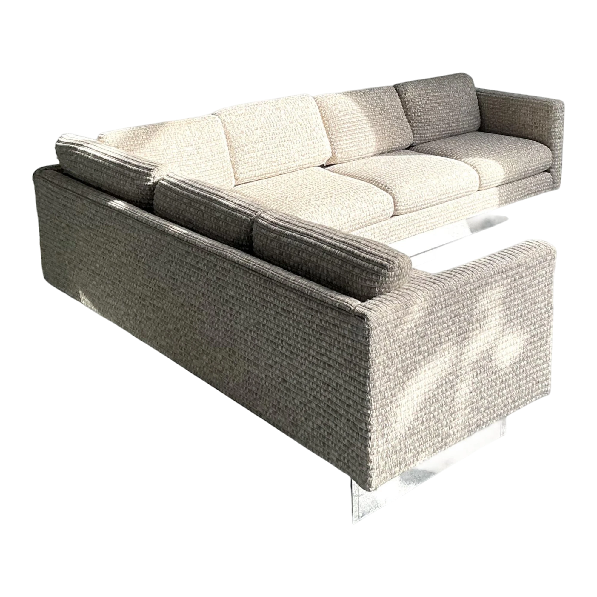 Vintage Boho Milo Baughman for Forecast Furniture Sectional Sofa