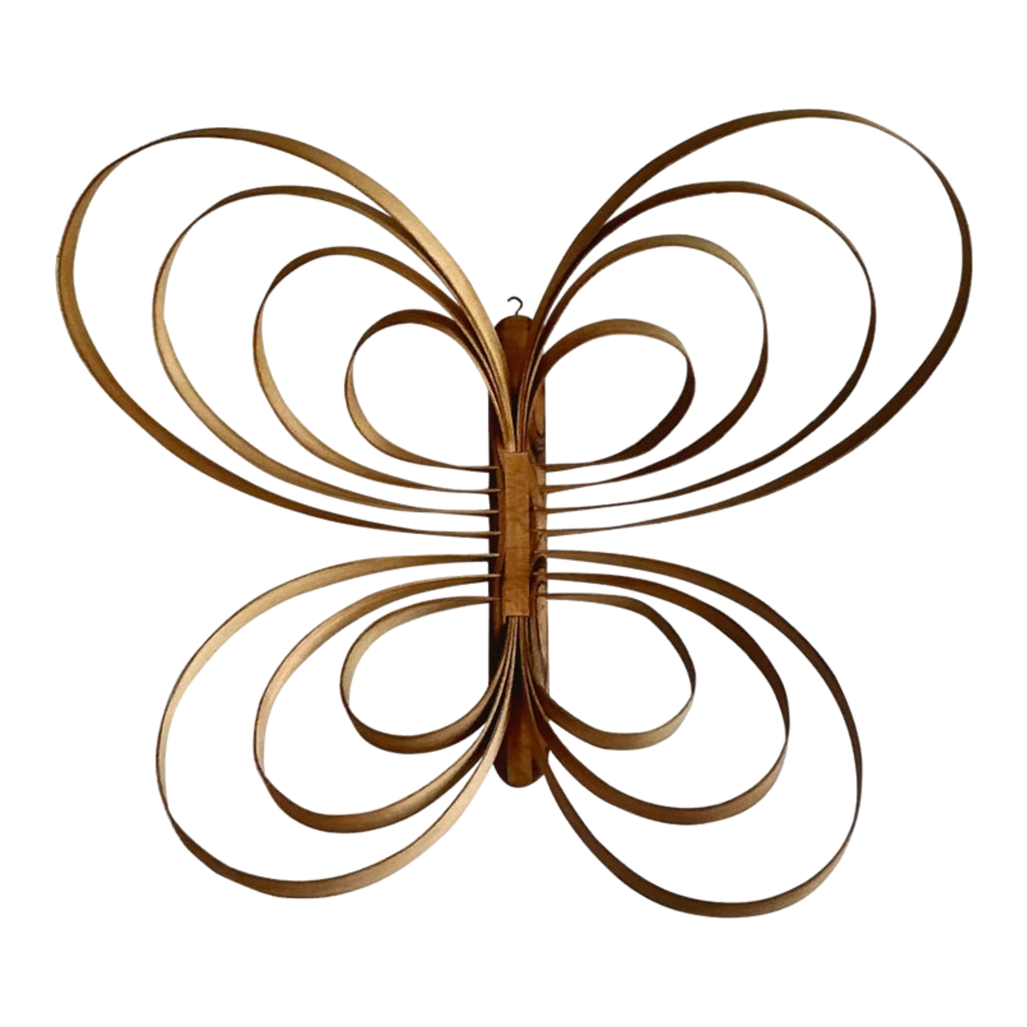 Vintage Boho Monumental Bent Wood Butterfly