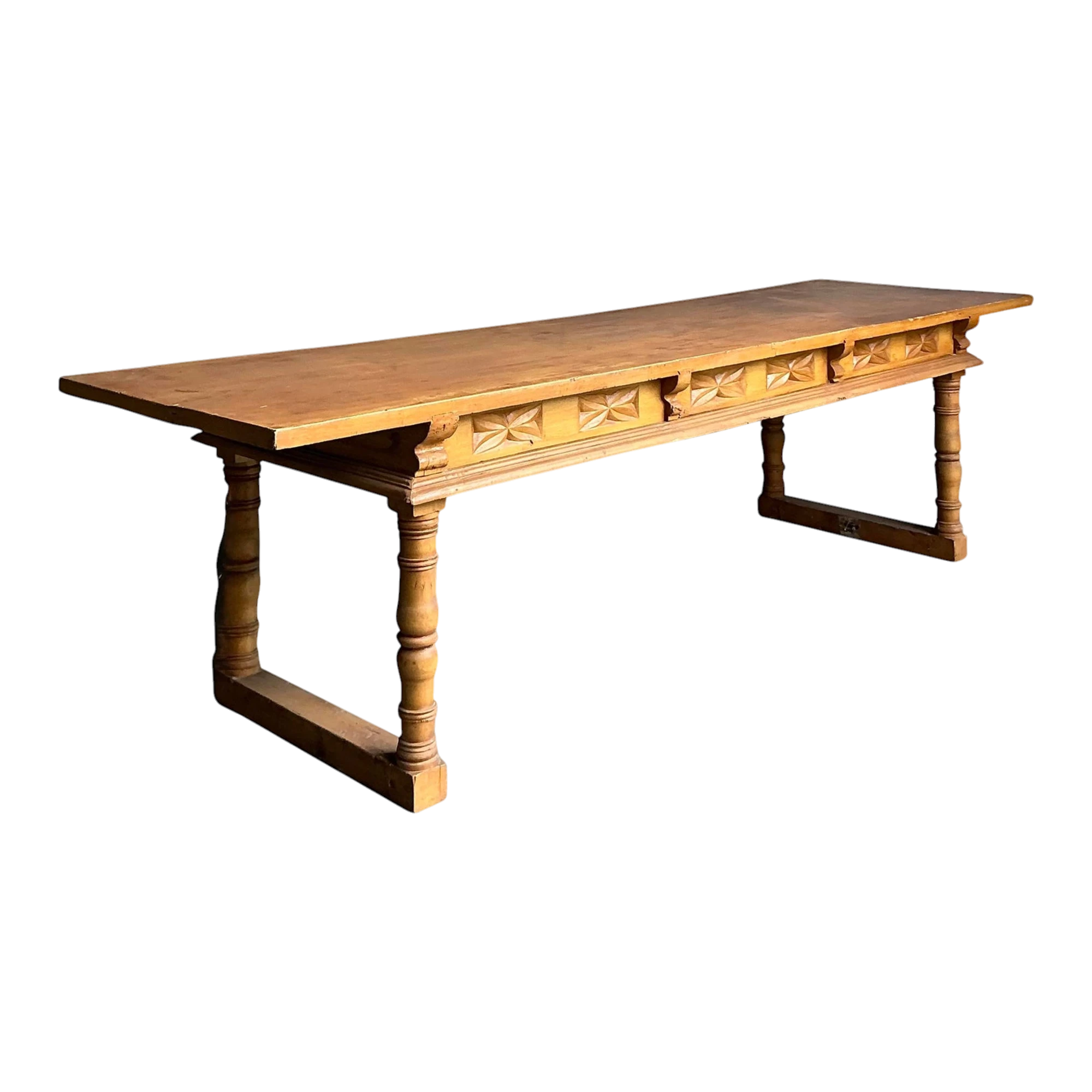Vintage Boho Monumental Library Table
