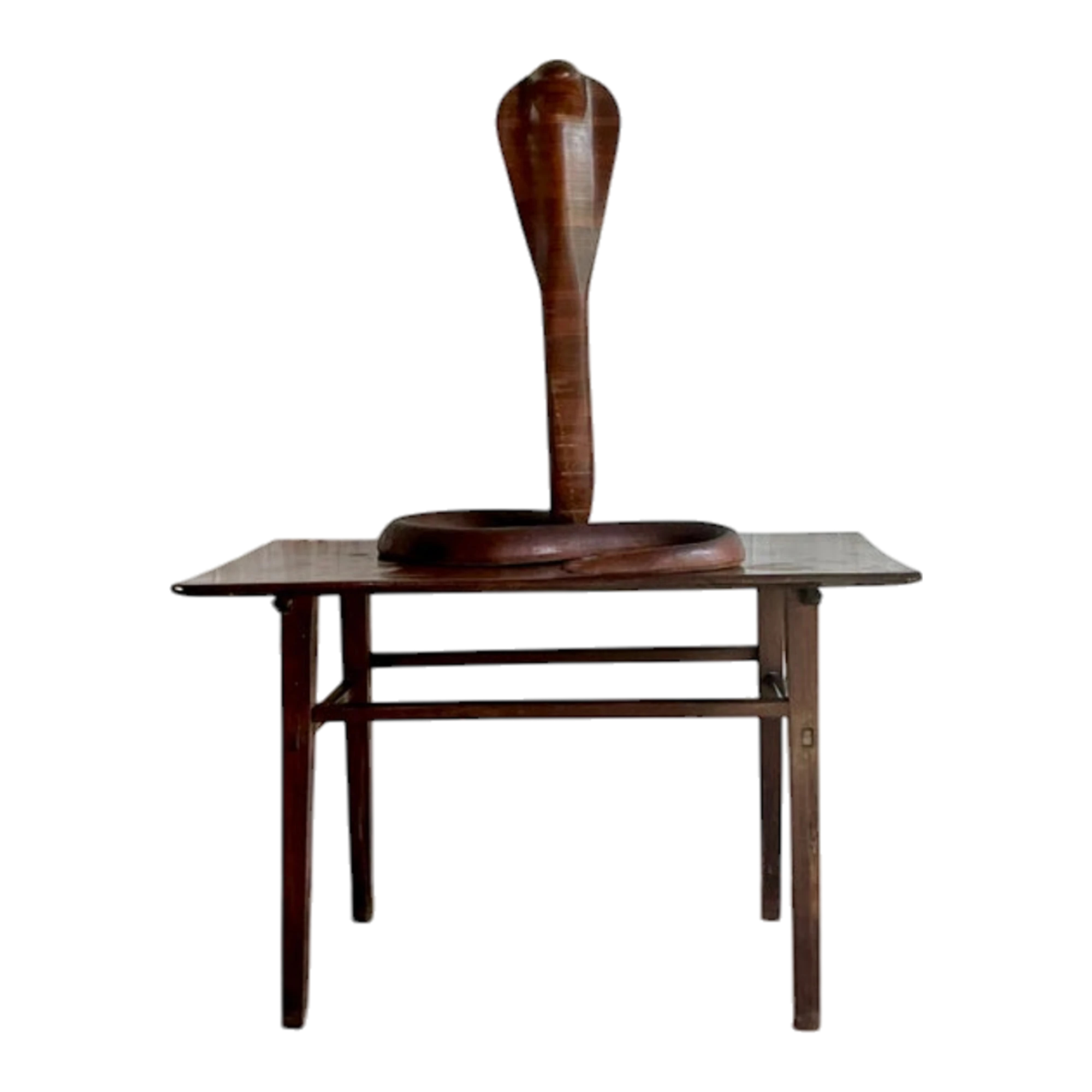Vintage Boho Monumental Wood Cobra