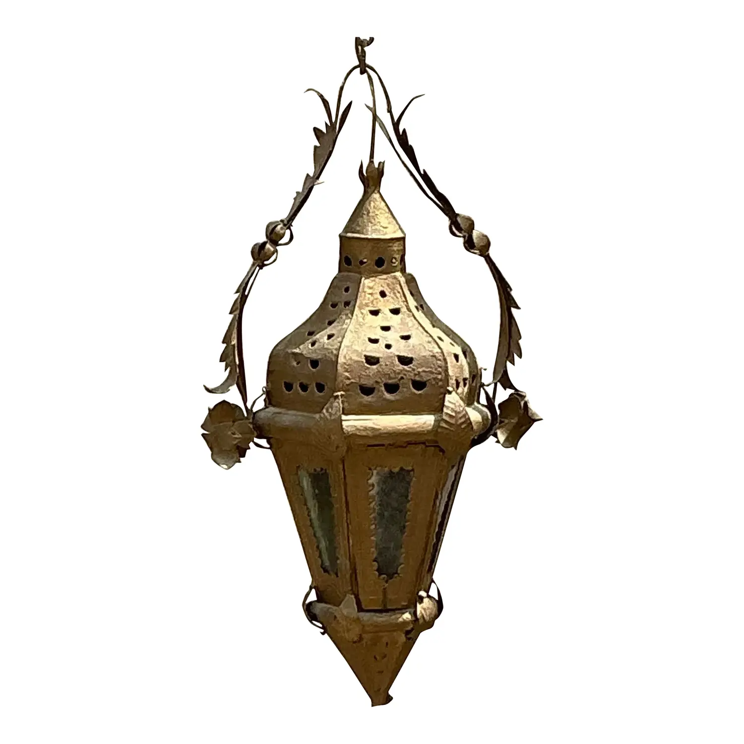 Vintage Boho Moorish Lantern After Addison Mizner