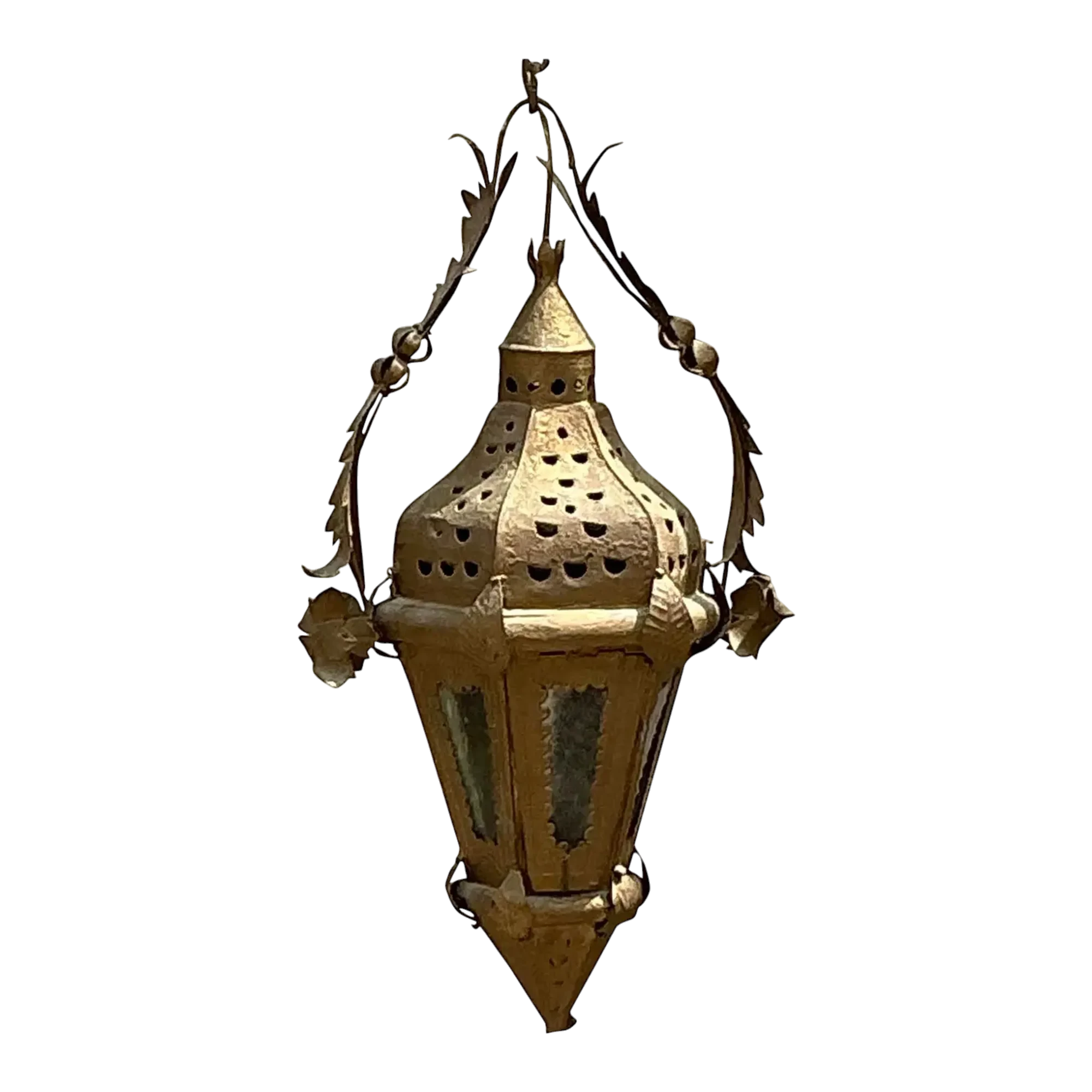 Vintage Boho Moorish Lantern After Addison Mizner