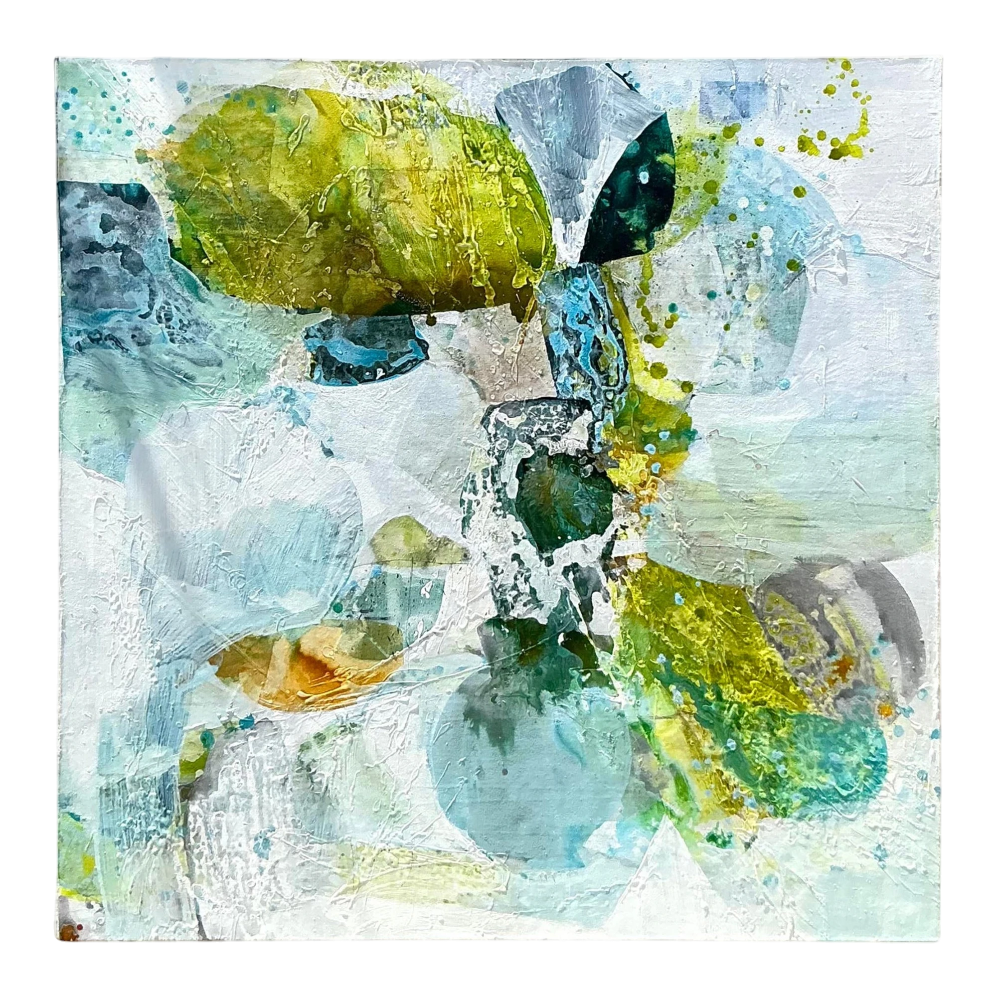 Vintage Boho Original Abstract Oil Painting