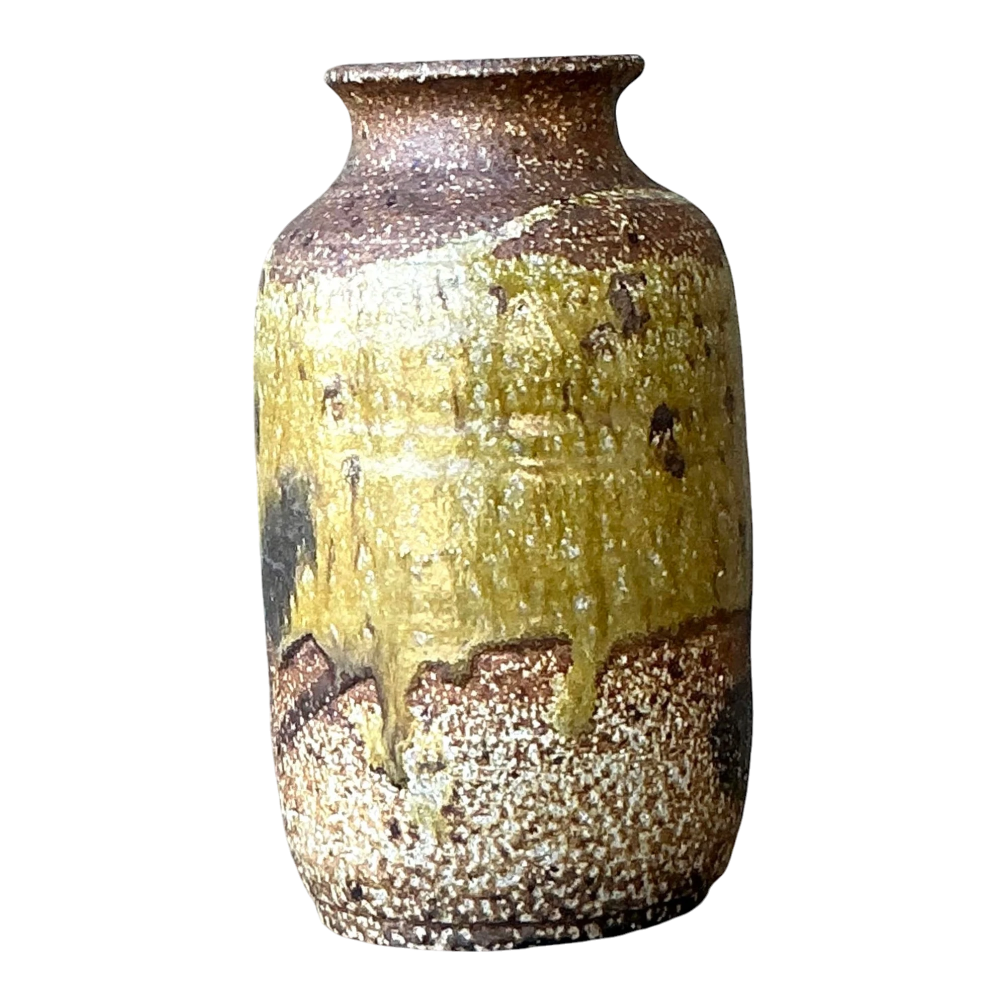 Vintage Boho Original Glazed Ceramic Vase