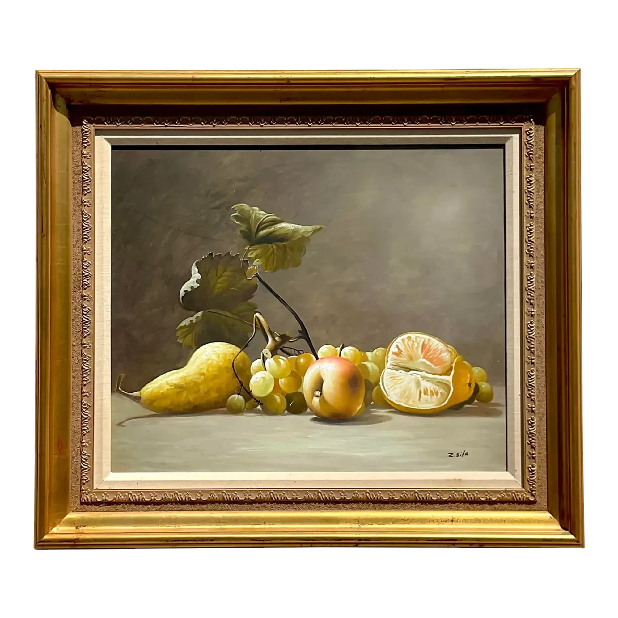 Vintage Boho Original Still Life Oil Painting on Canvas