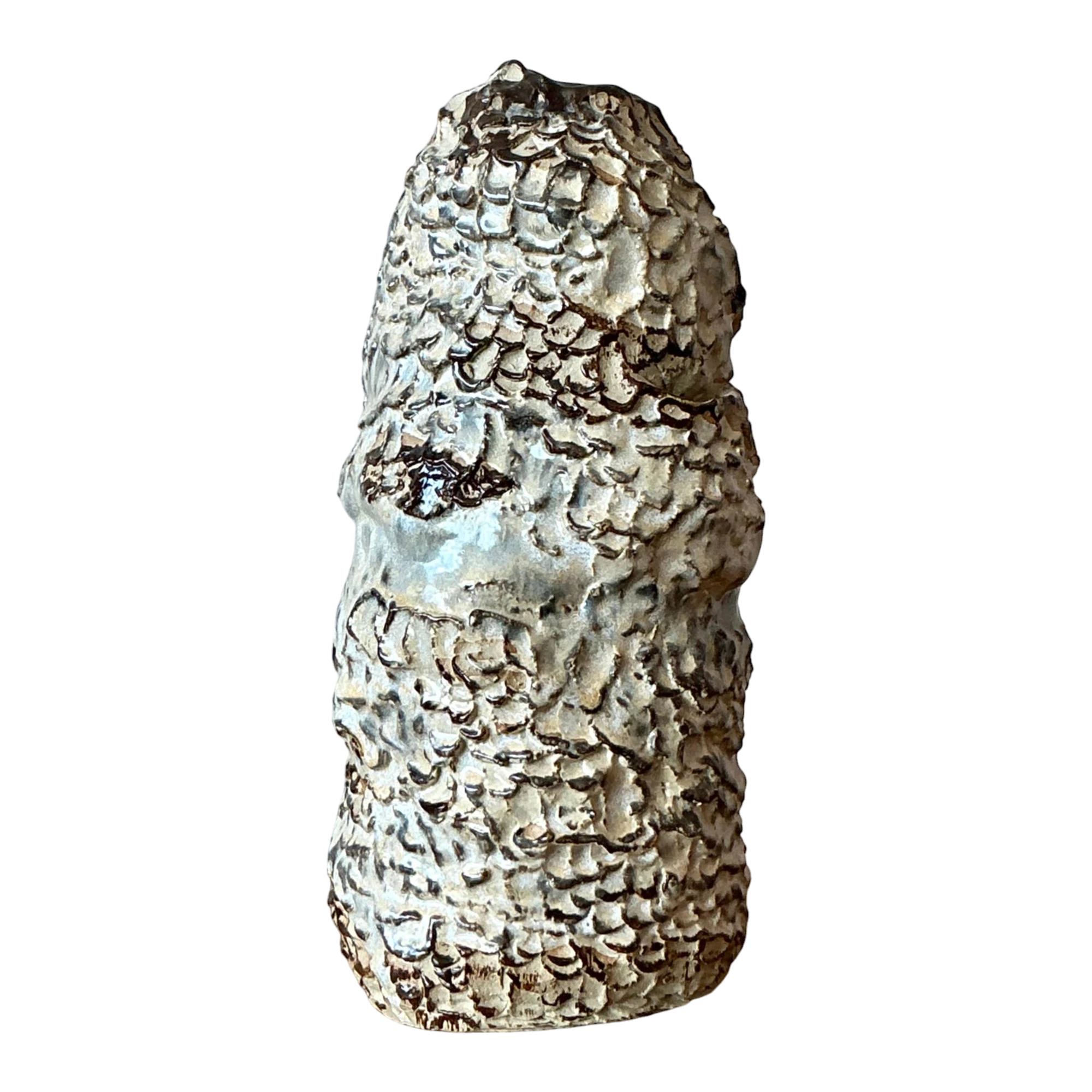 Vintage Boho Original Studio Pottery Vase - Ceramic, 6W x 13H