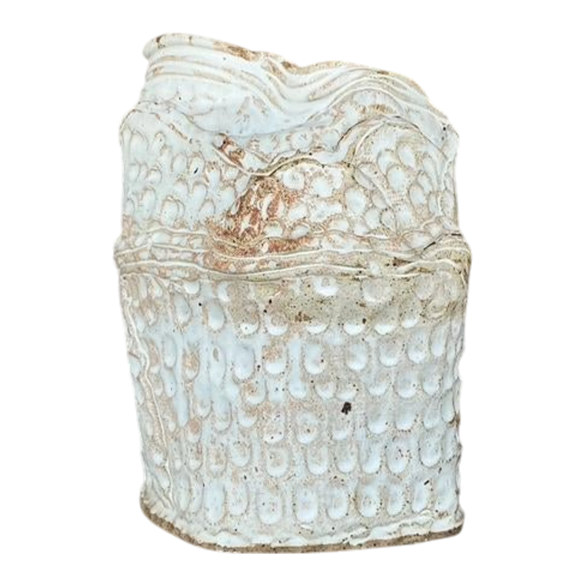 Vintage Boho Original Studio Pottery Vase - Ceramic, 9.5W x 12.25H