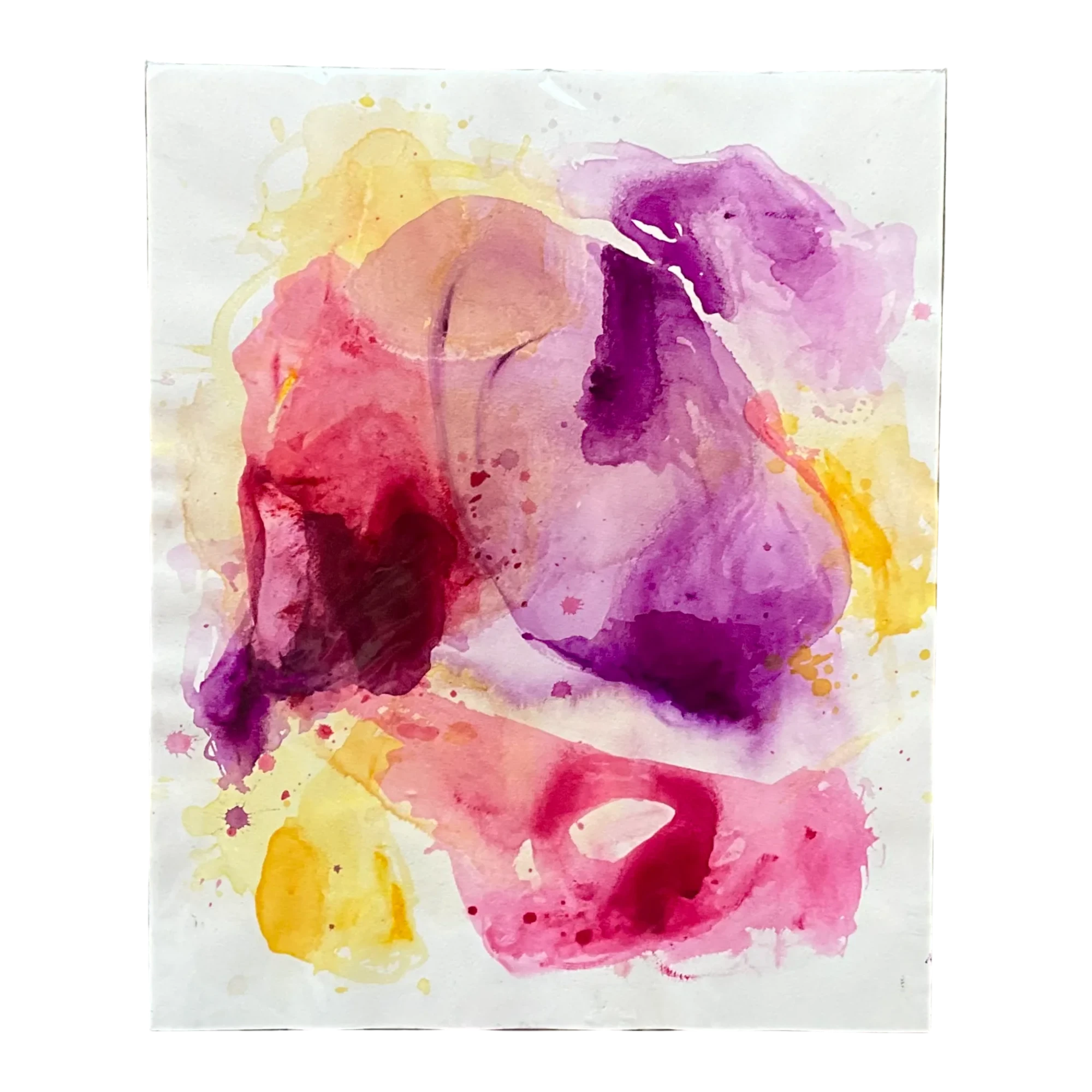  Vintage Boho Original Watercolor Abstract