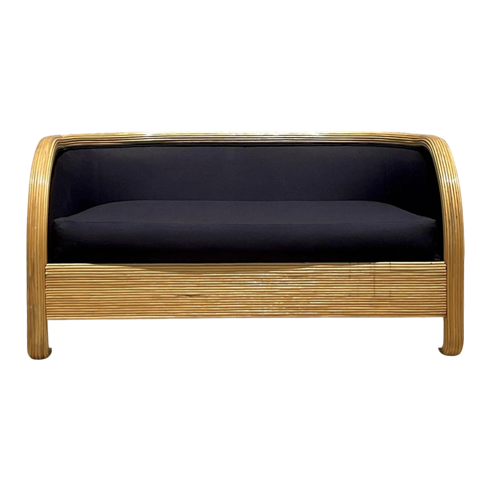 Vintage Boho Pencil Reed Loveseat
