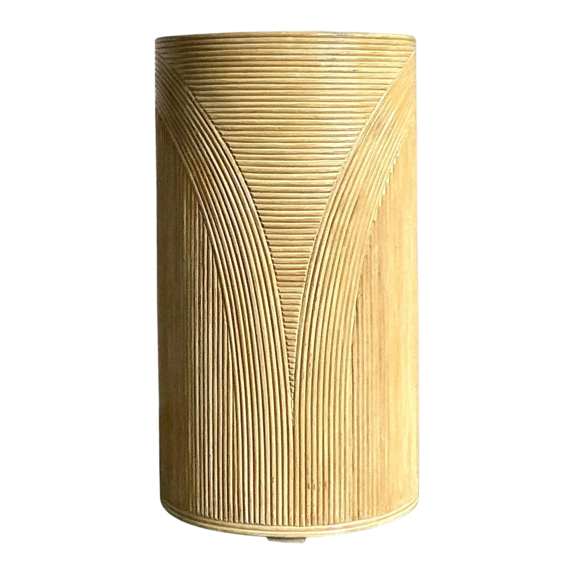 Vintage Boho Pencil Reed Pedestal