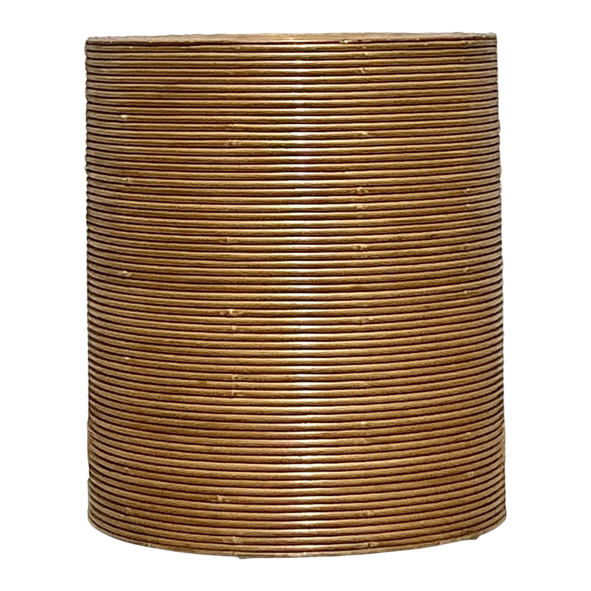 Vintage Boho Pencil Reed Table Pedestal
