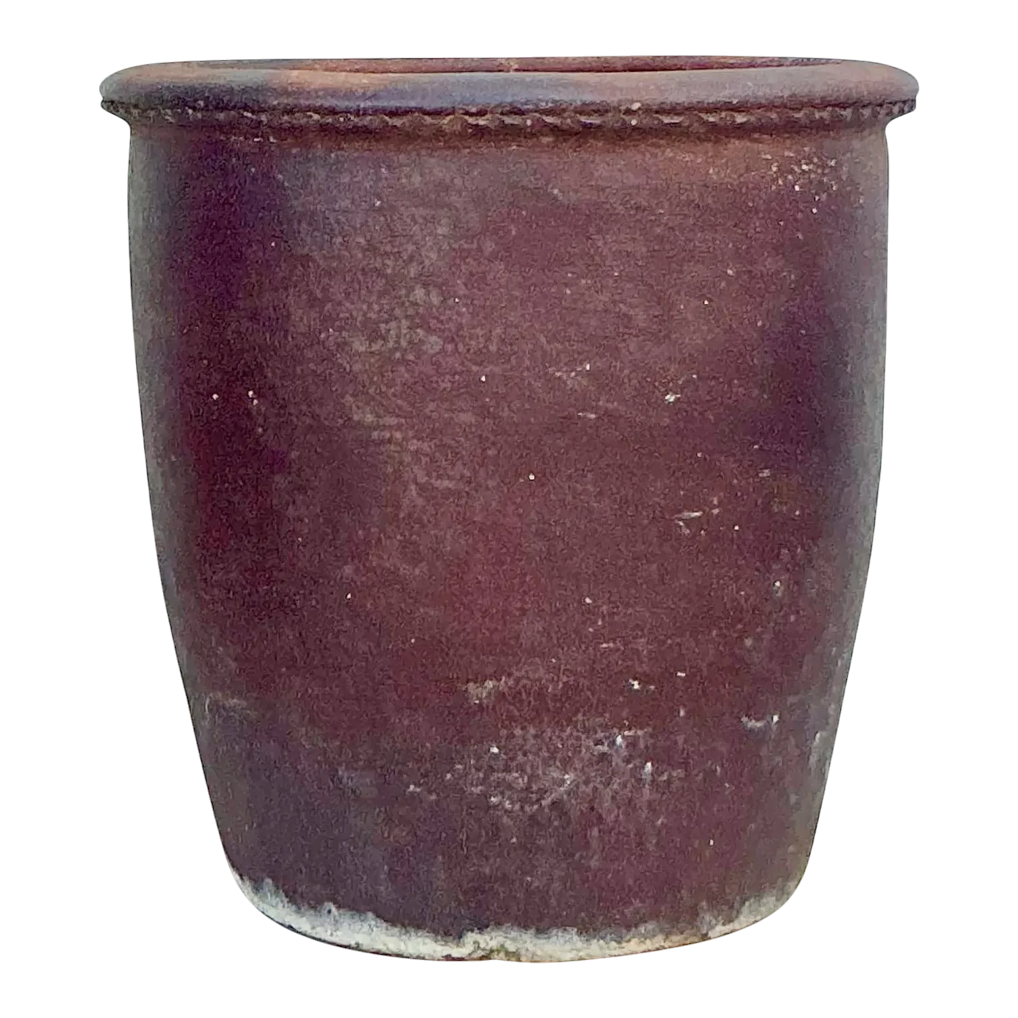 Vintage Boho Pie Crust Ceramic Planter