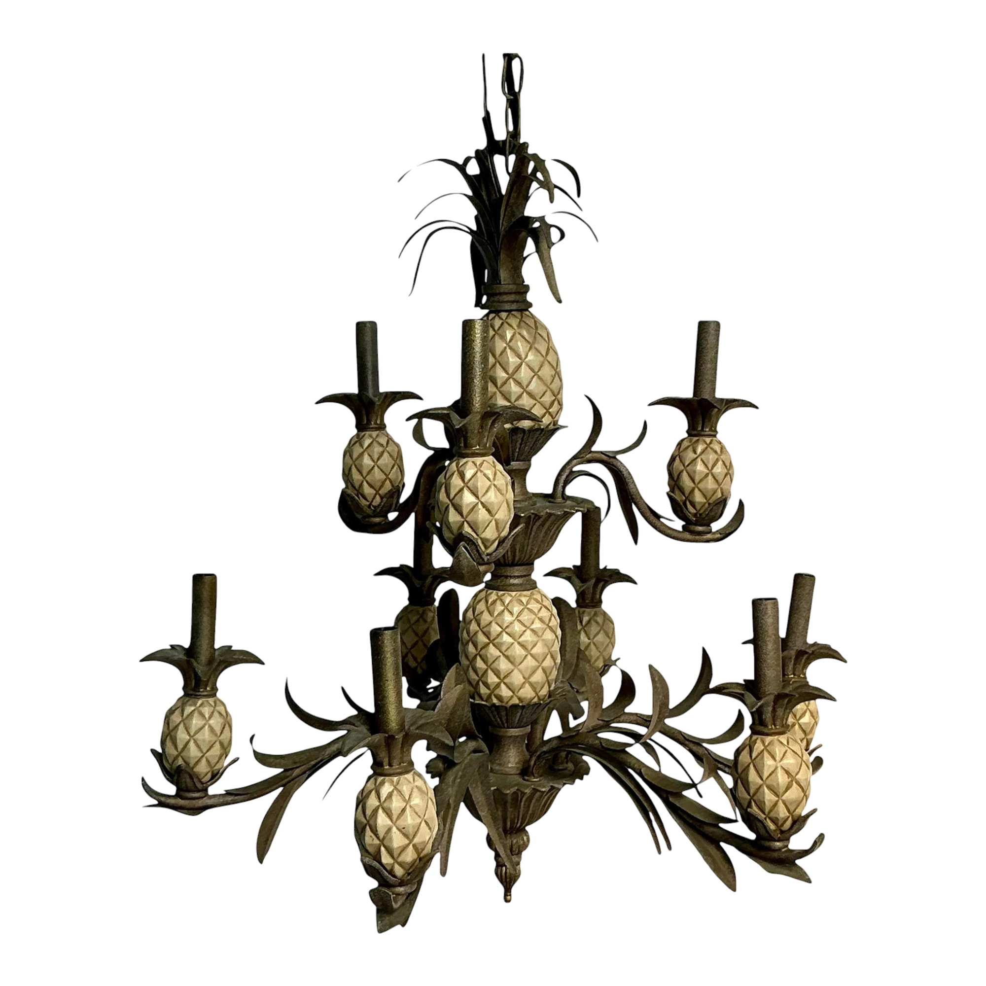 Vintage Boho Pineapple Chandelier