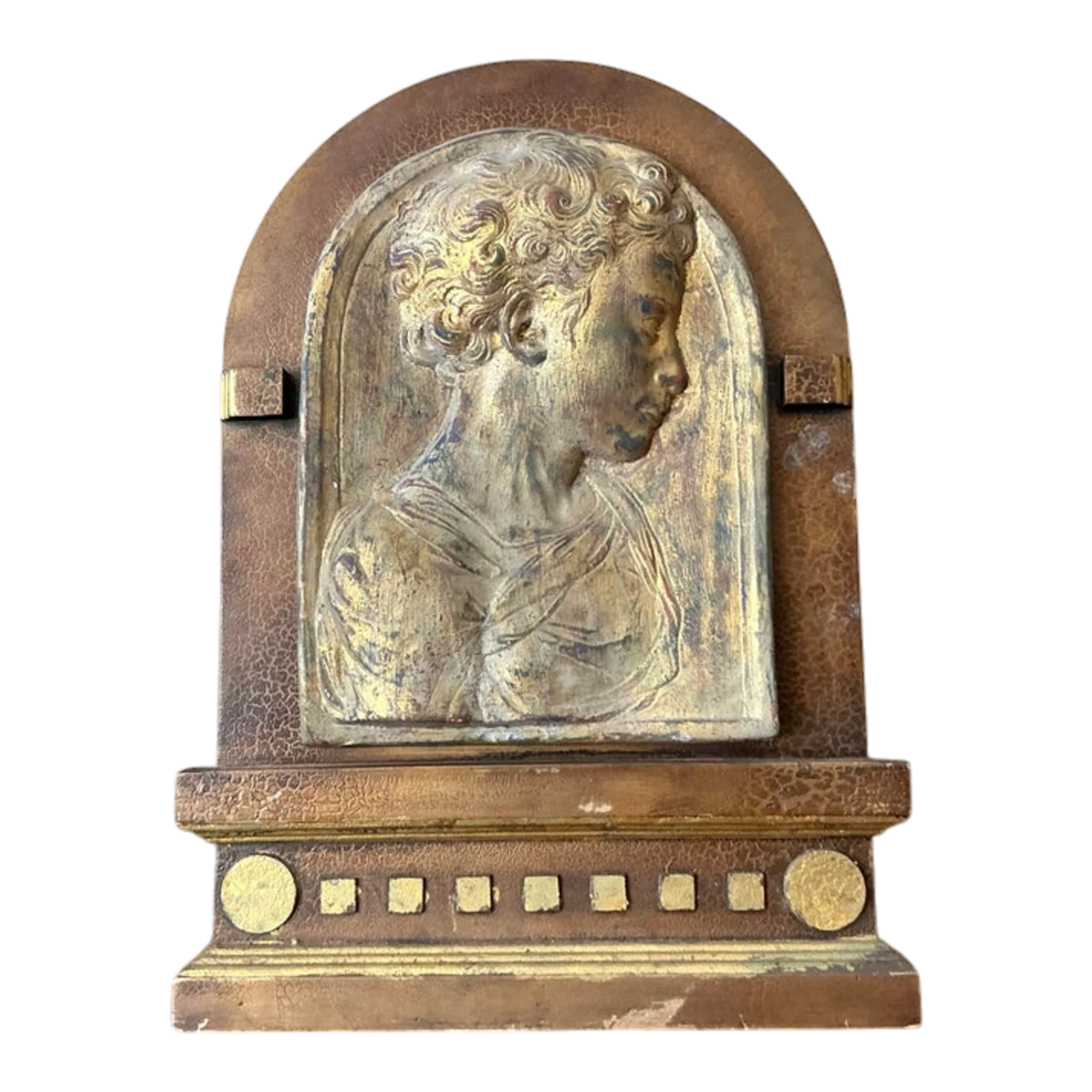 Vintage Boho Plaster Relief Frame