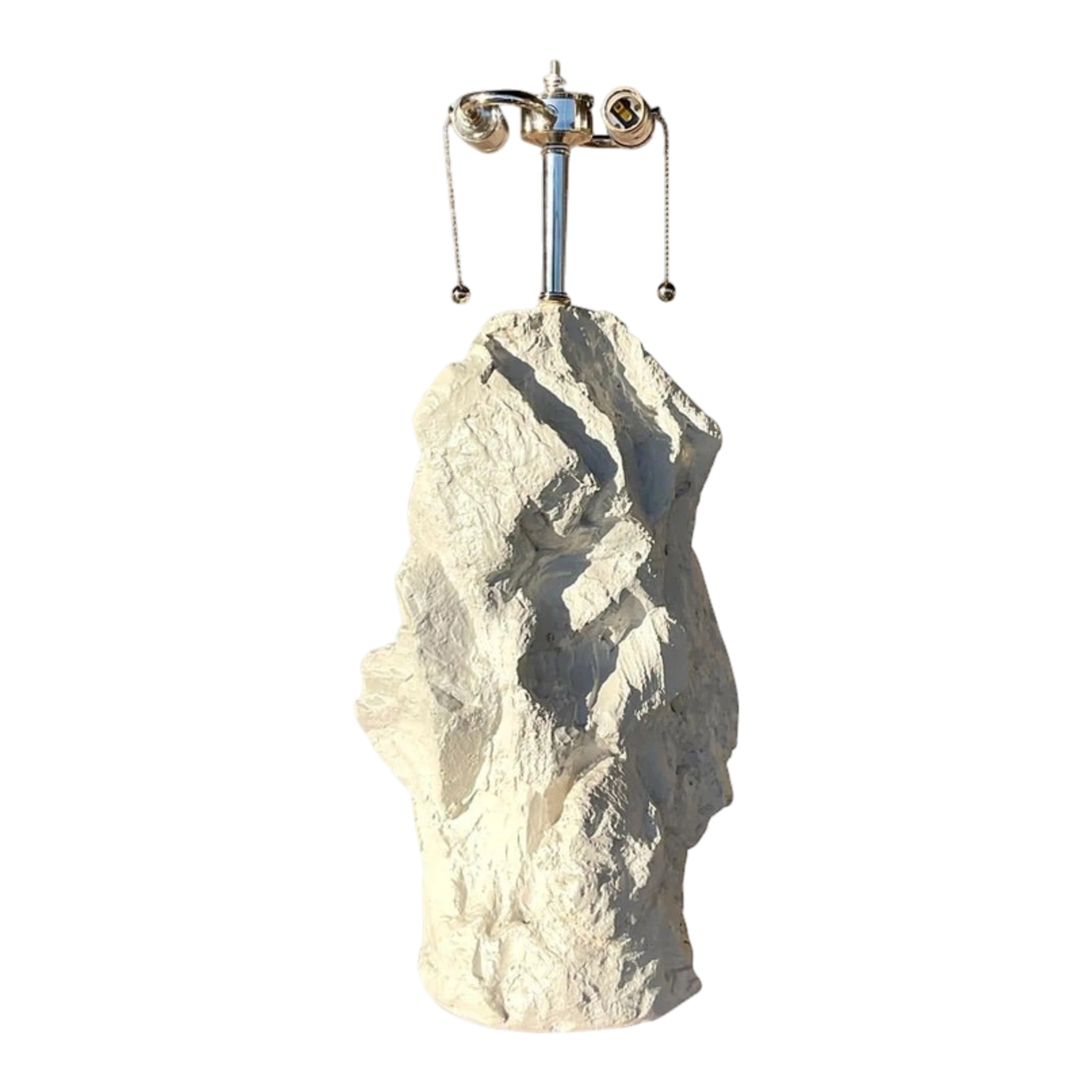 Vintage Boho Plaster Rock Lamp After Sirmos