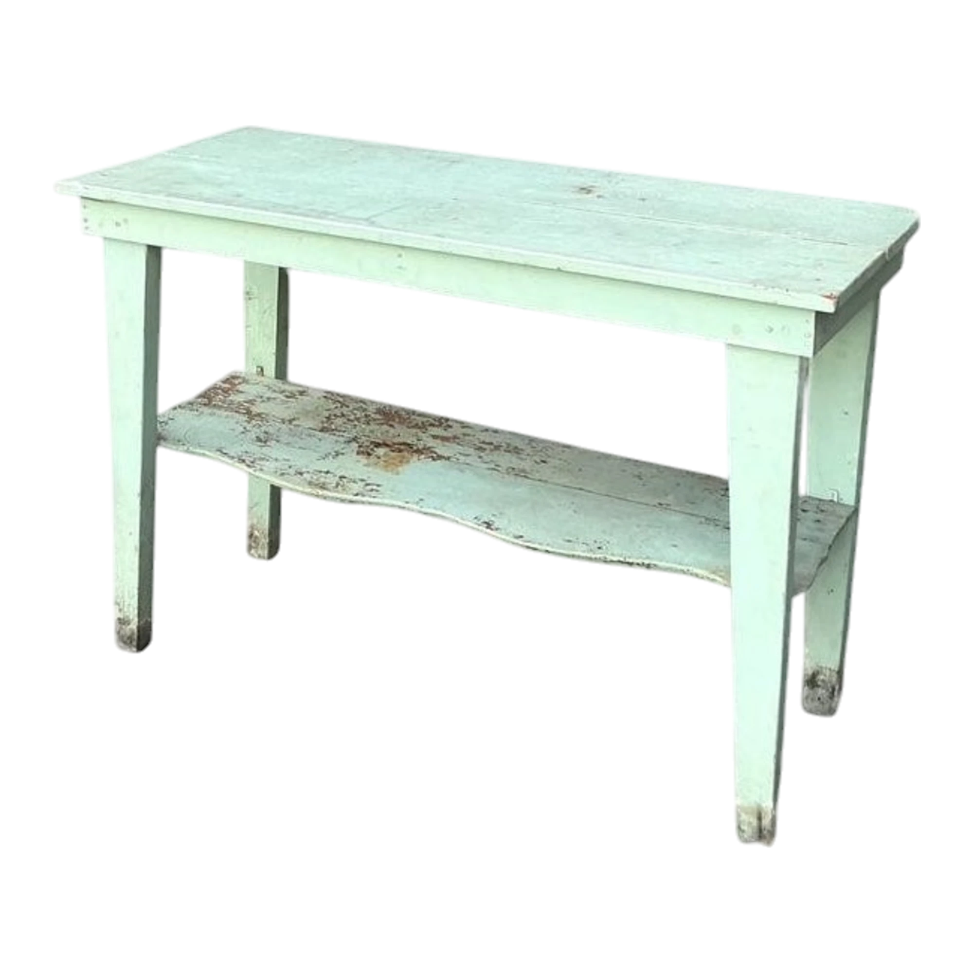 Vintage Boho Primitive Distressed Console Table