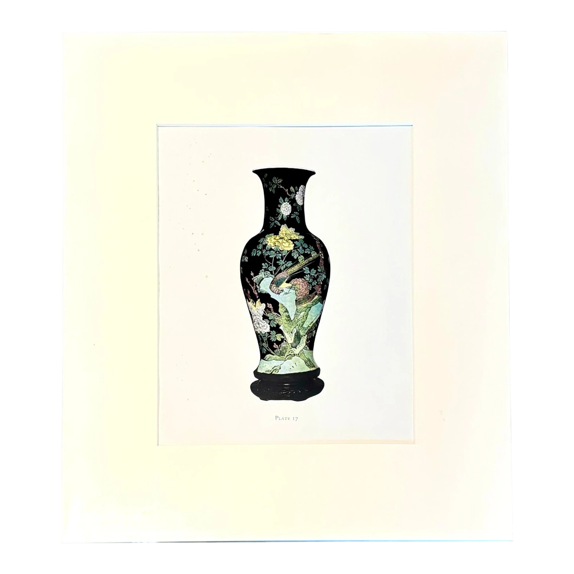 Vintage Boho Print of Chinese Porcelain Vase