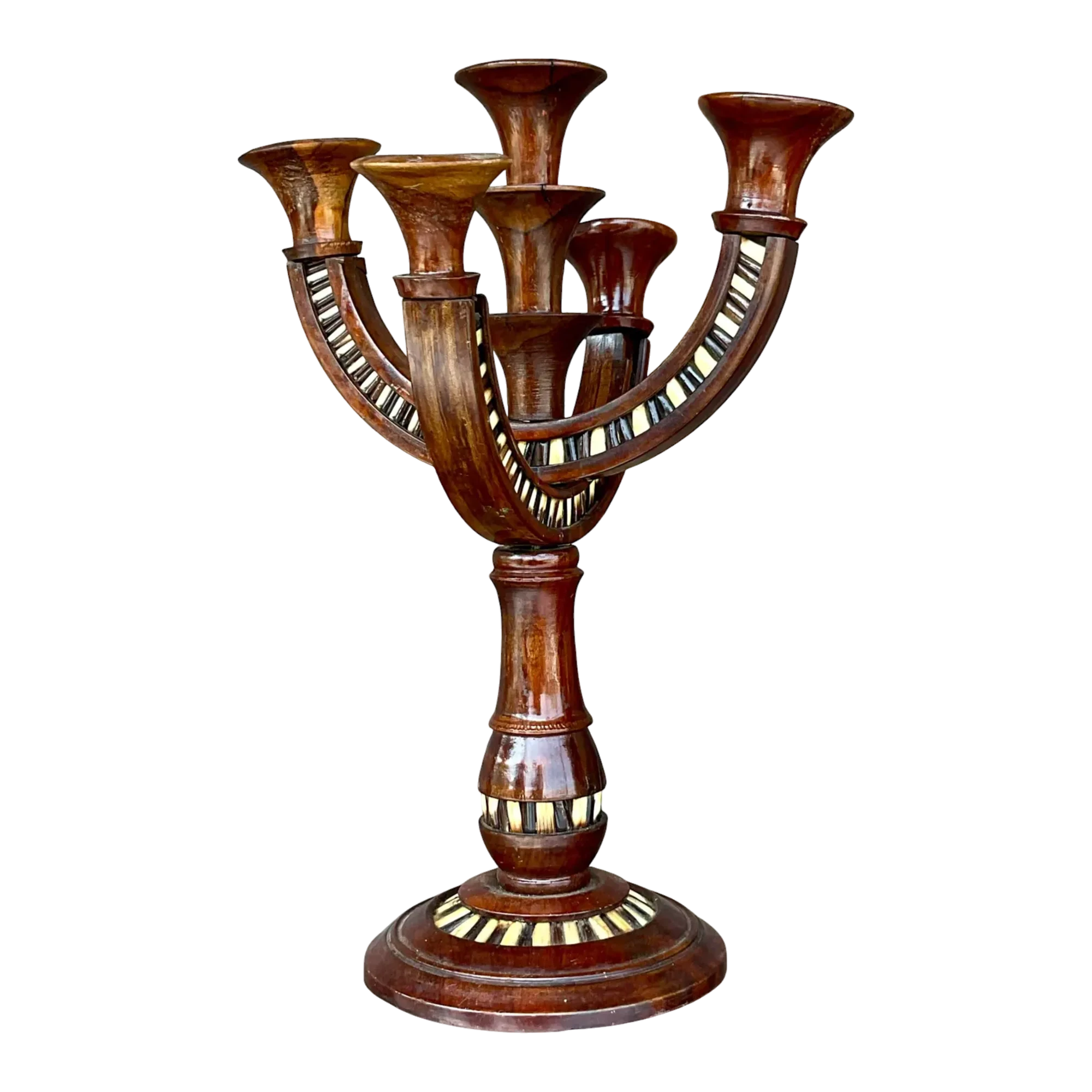 Vintage Boho Quill Candelabra