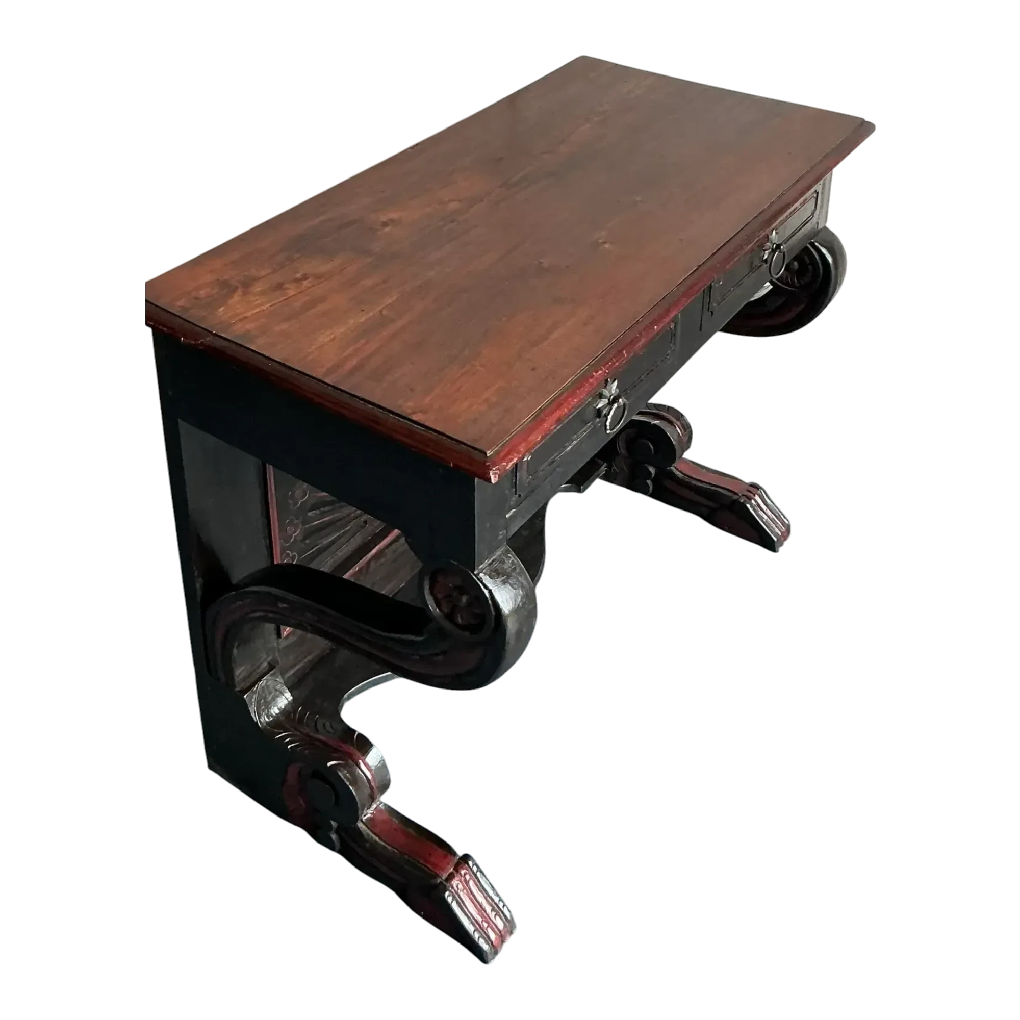 Vintage Boho Reclaimed Wood Console Table — additional photo 1