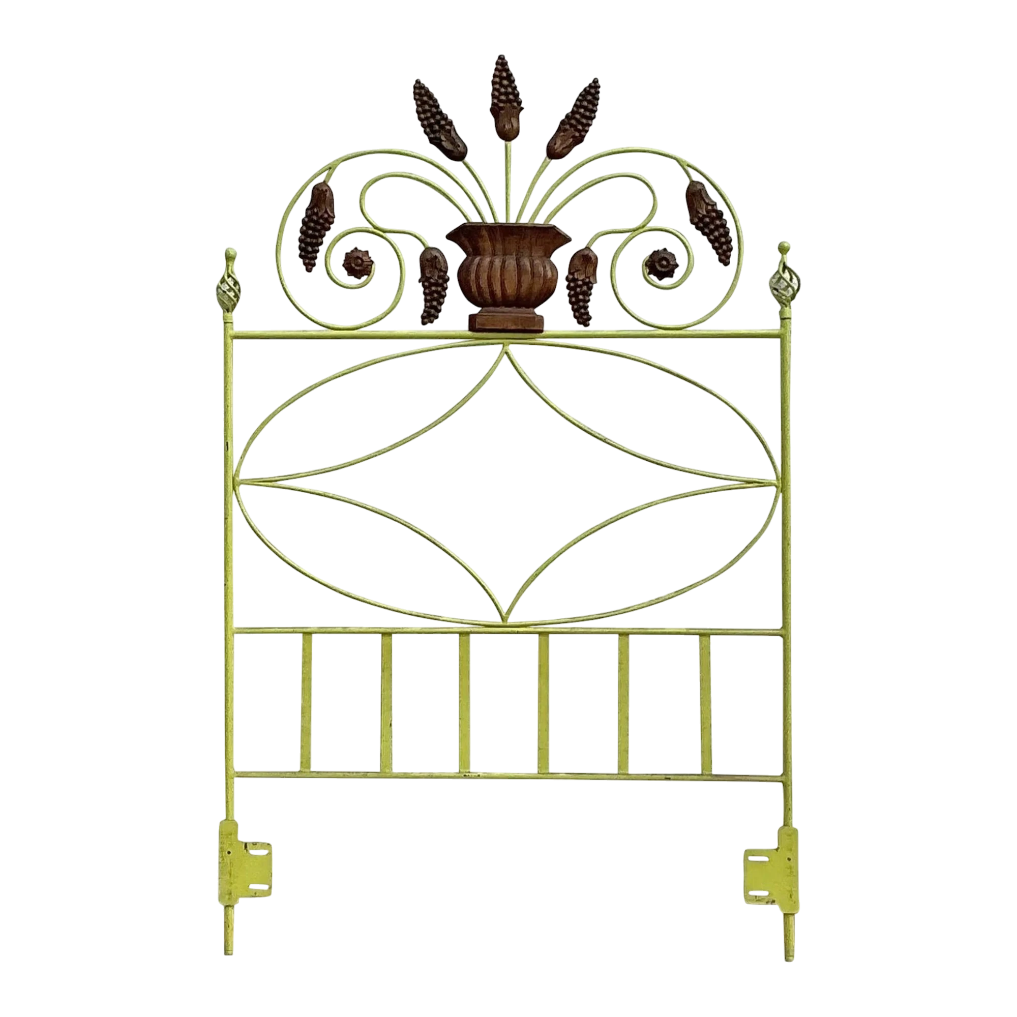 Vintage Boho Scroll Twin Headboard