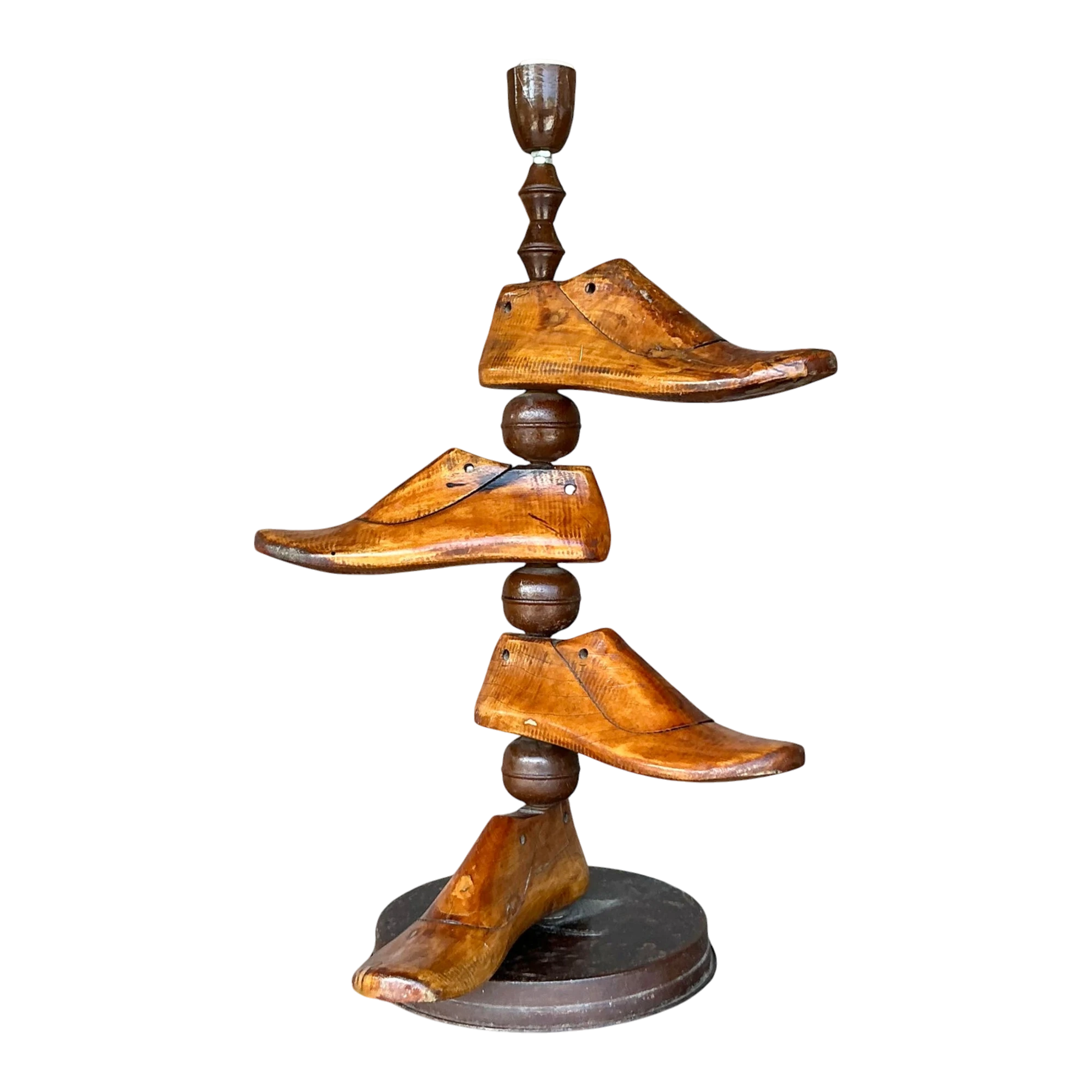 Vintage Boho Shoe Mold Lamp