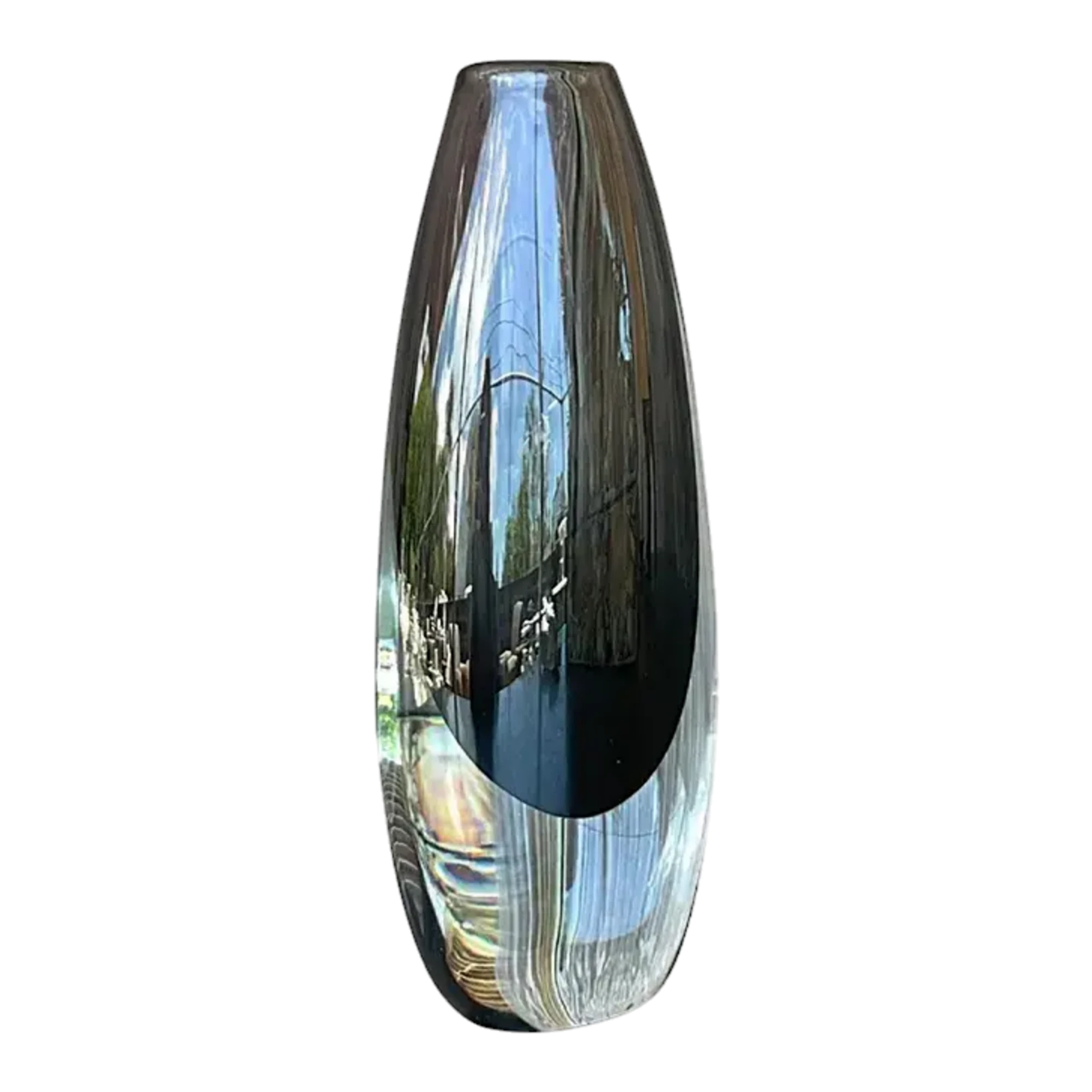 Vintage Boho Signed Art Glass Vase