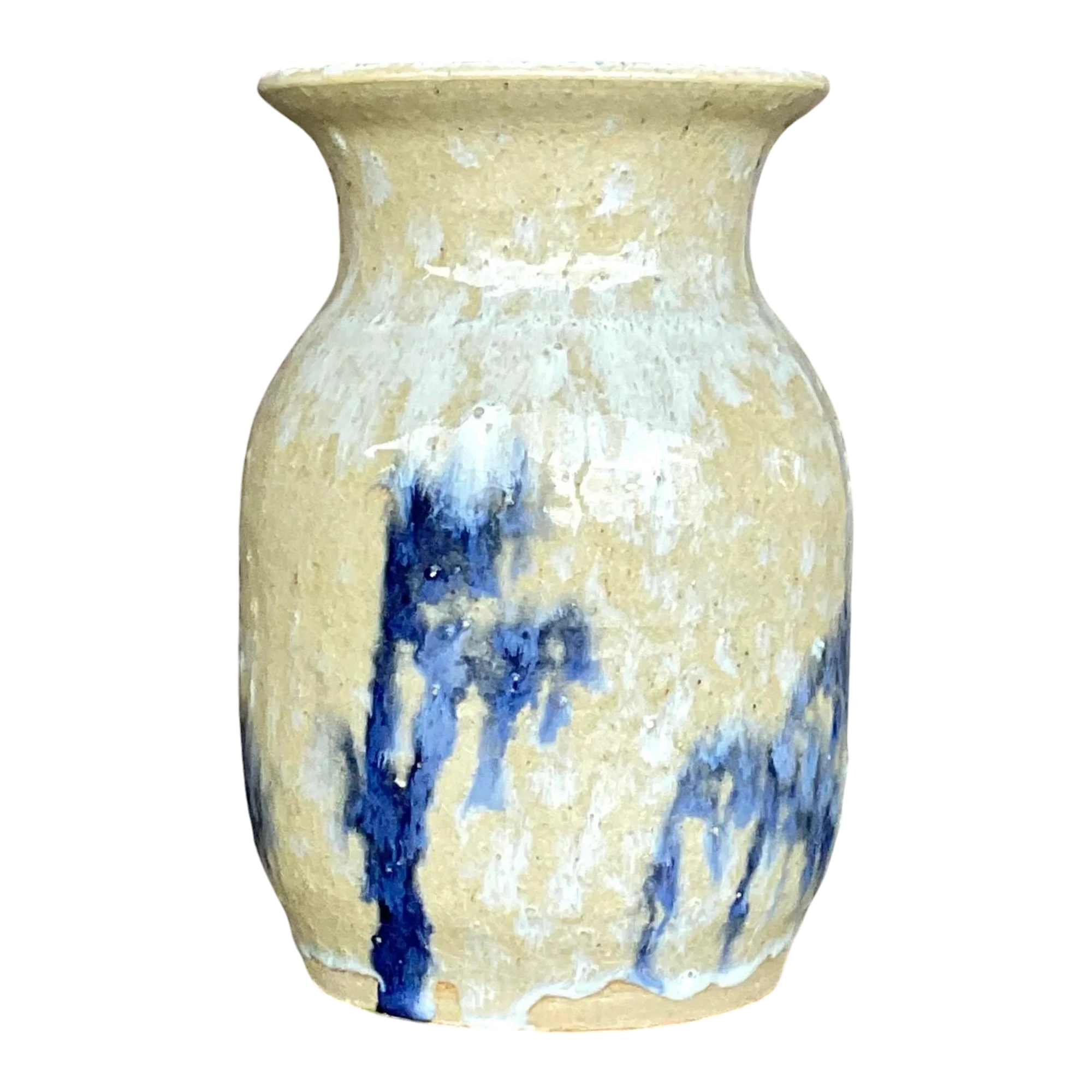 Vintage Boho Signed Studio Pottery Vase - Pottery, 4W x 6.25H