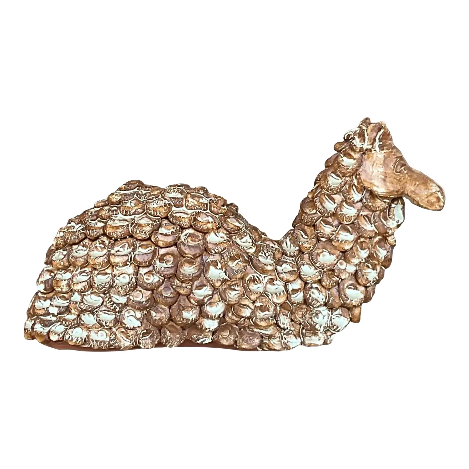Vintage Boho Slab Built Pottery Camel
