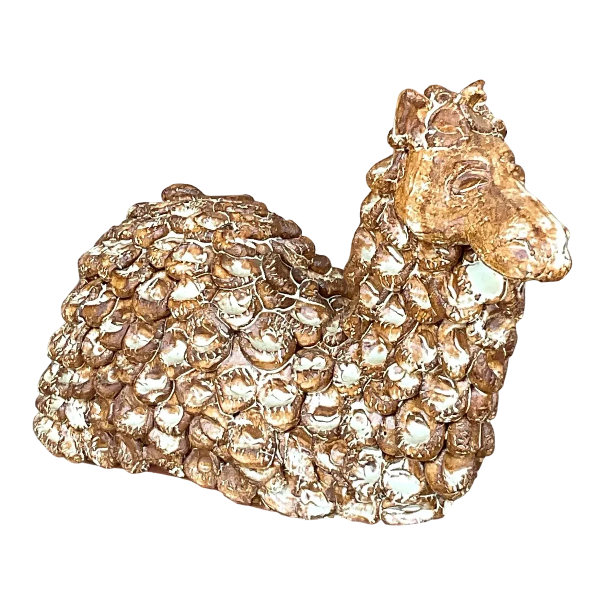 Vintage Boho Slab Built Pottery Camel