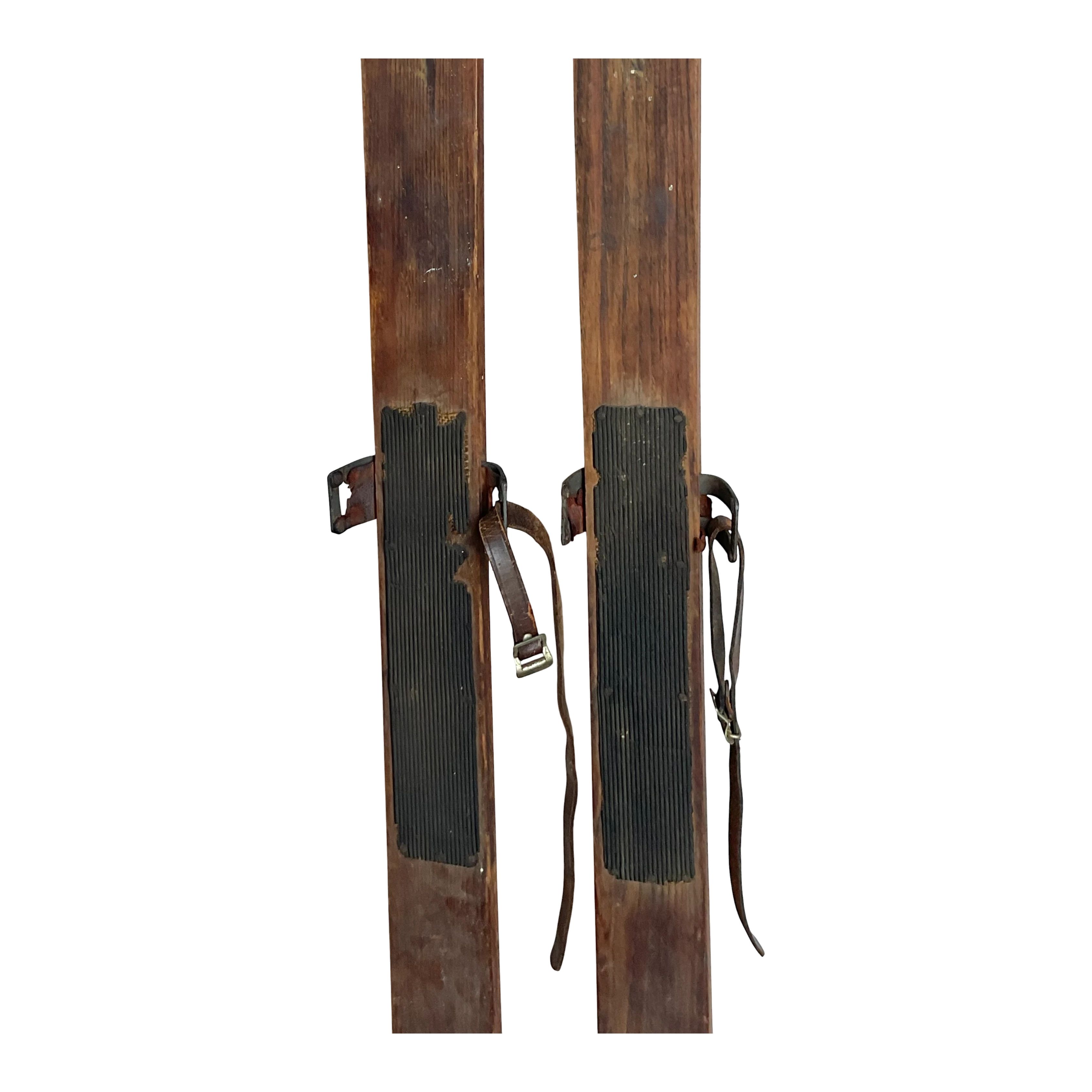 Vintage Boho Spaulding And Bros 1890s Wooden Skis - Set Of 2
