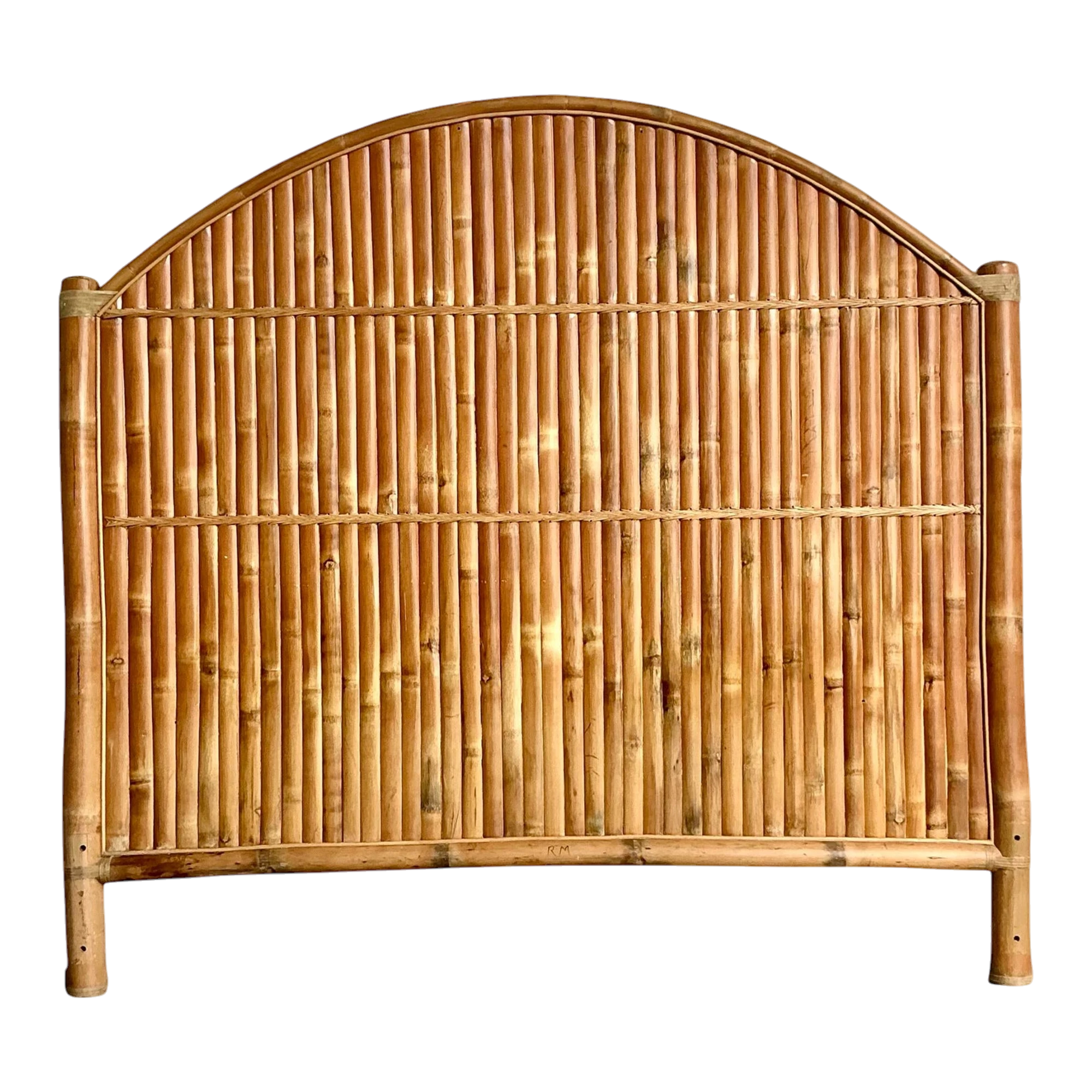 Vintage Boho Split Bamboo King Headboard