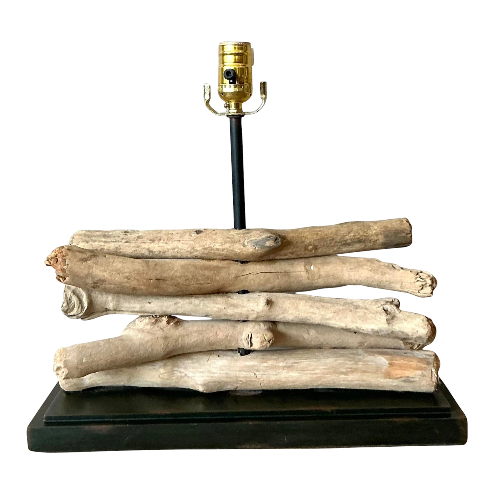 Vintage Boho Stacked Branch Lamp