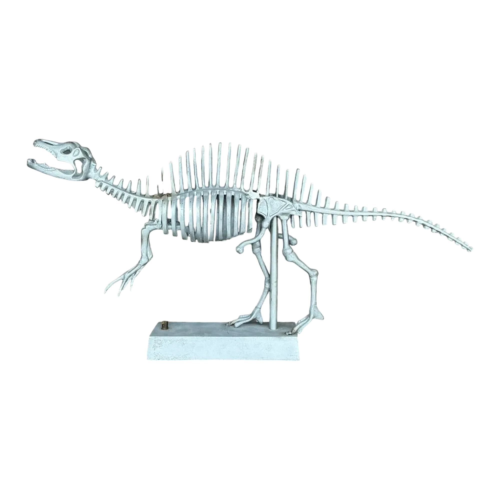 Vintage Boho Steel Dinosaur Model