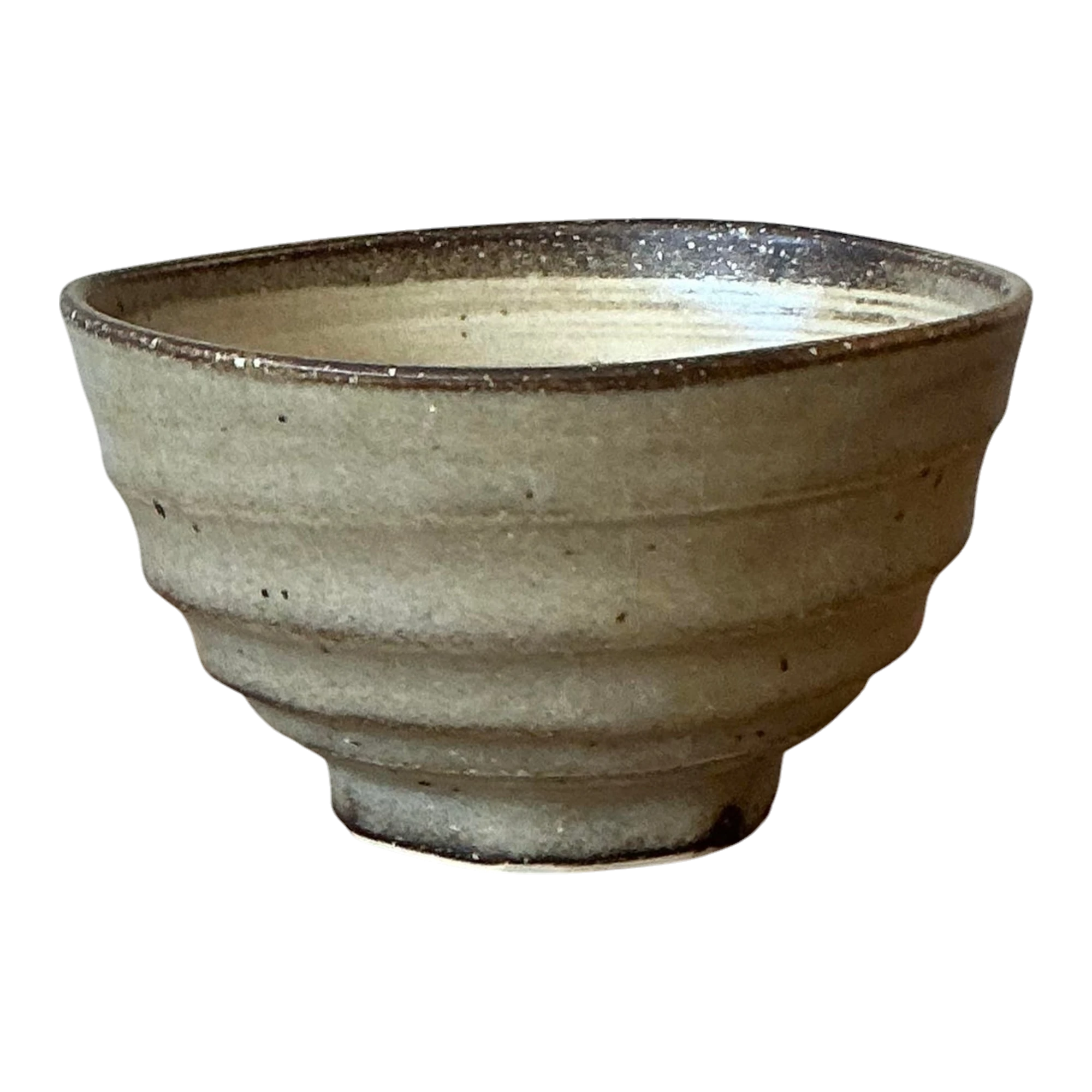 Vintage Boho Studio Pottery Bowl - Ceramic, 6W x 3.2H