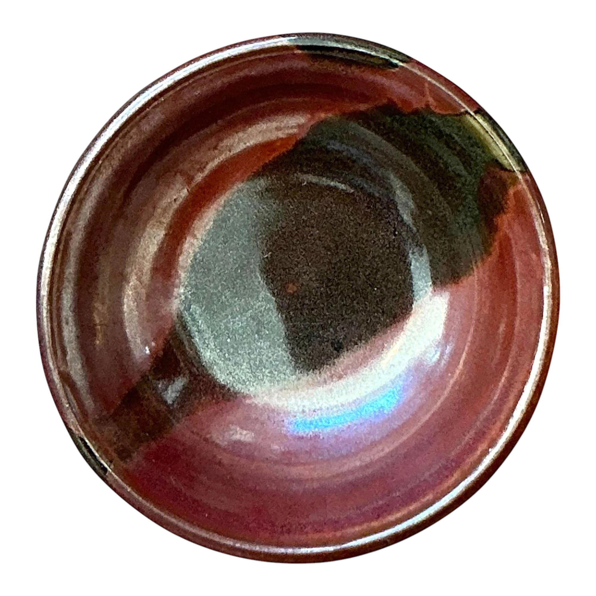 Vintage Boho Studio Pottery Bowl - Stoneware, 7.5W x 2.2H
