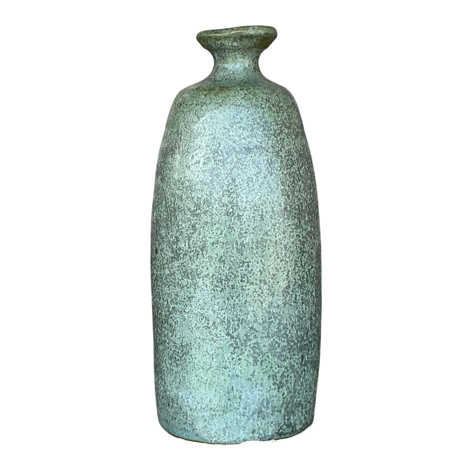 Vintage Boho Studio Pottery Vase - Ceramic, 3.25W x 7.75H
