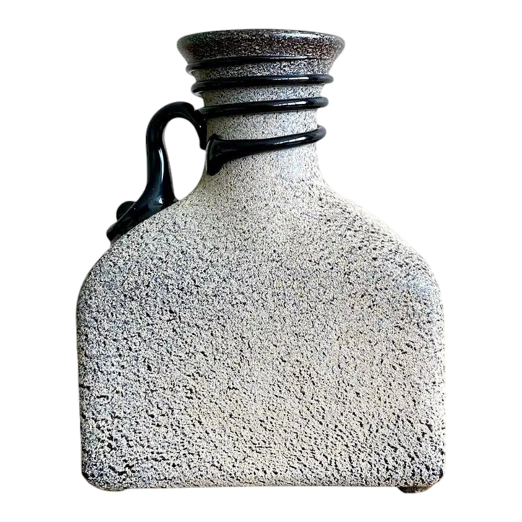Vintage Boho Studio Pottery Vase - Ceramic, 5W x 6.5H