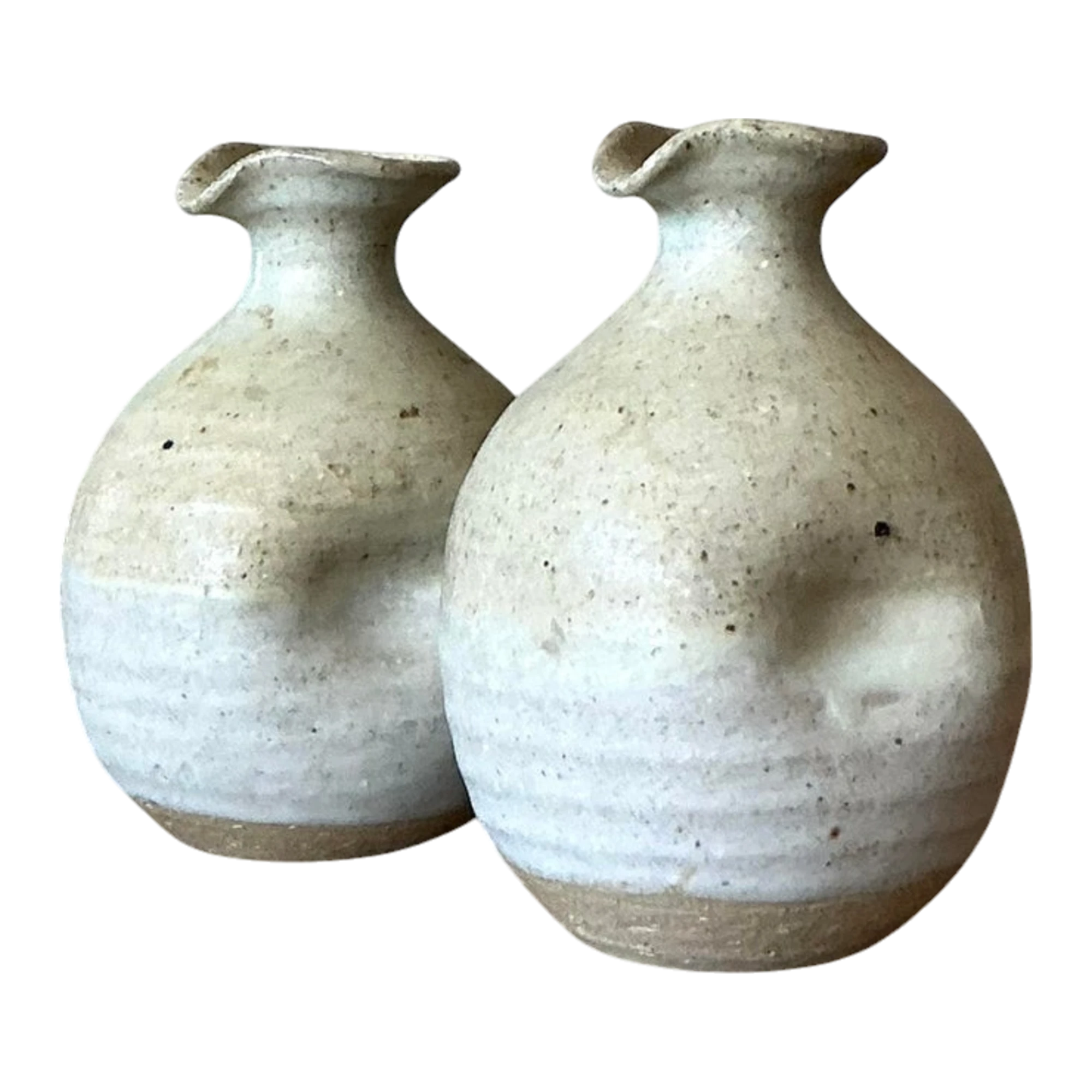 Vintage Boho Studio Pottery Vases - A Pair