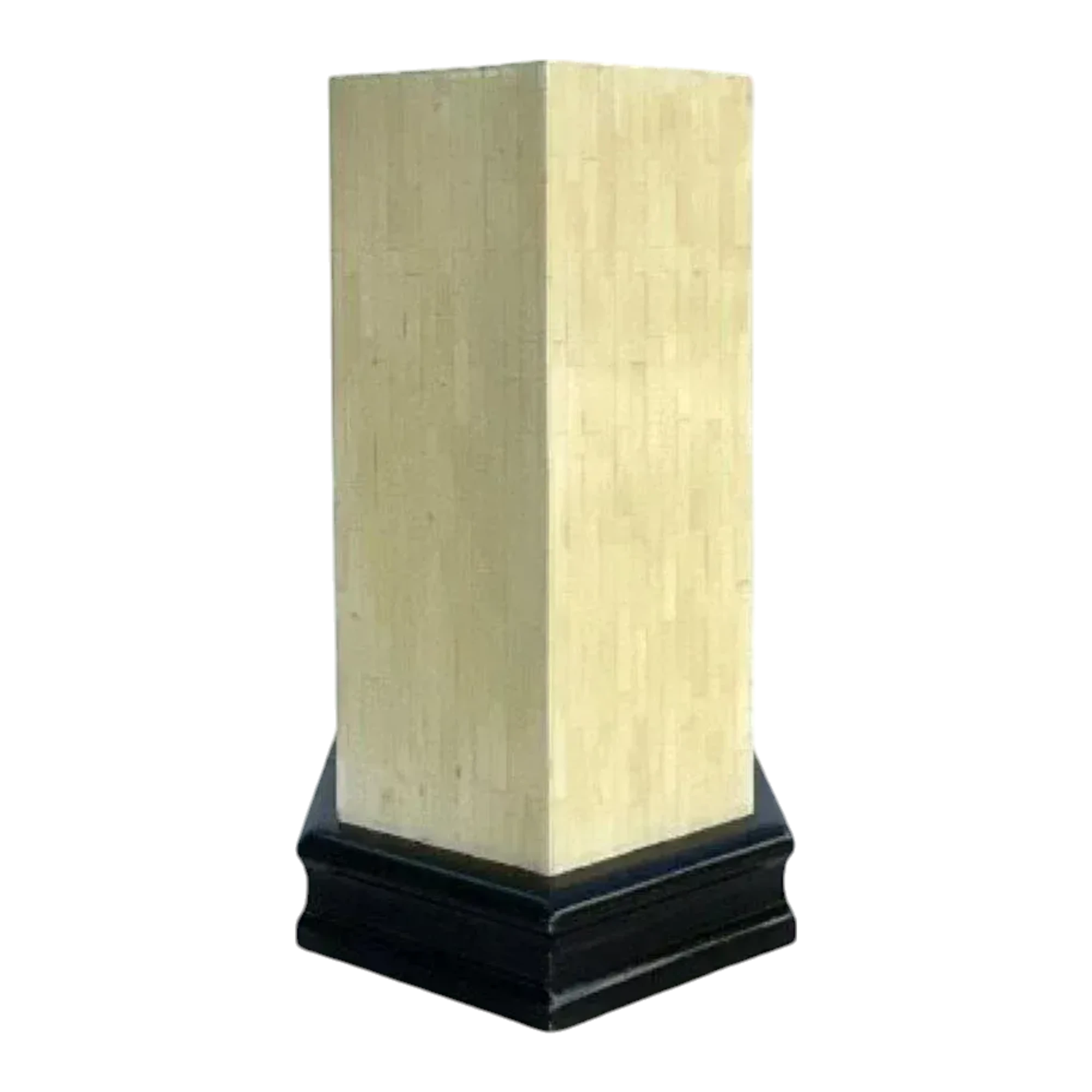 Vintage Boho Tessellated Bone Pedestal