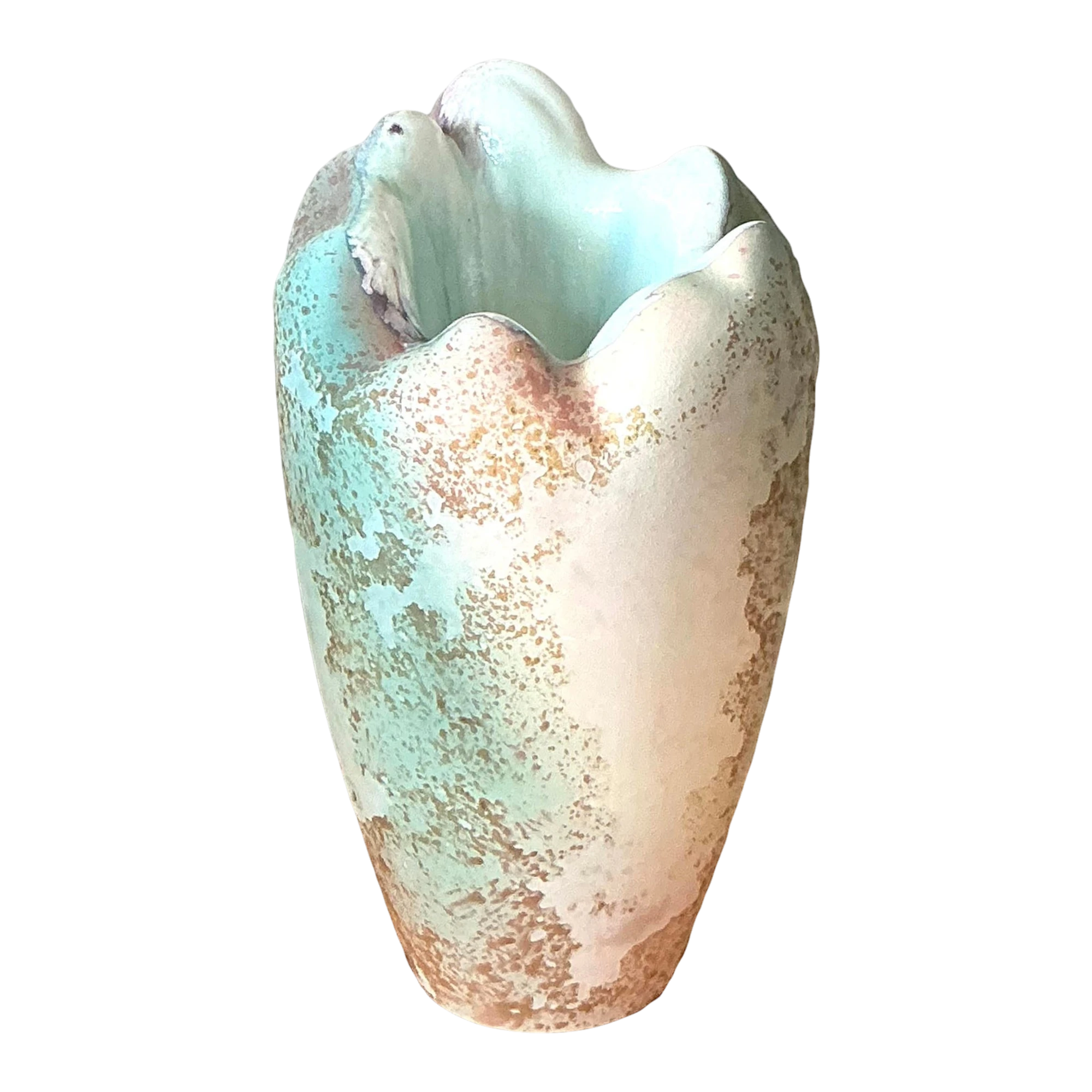Vintage Boho Textured Vase by Tony Evans
