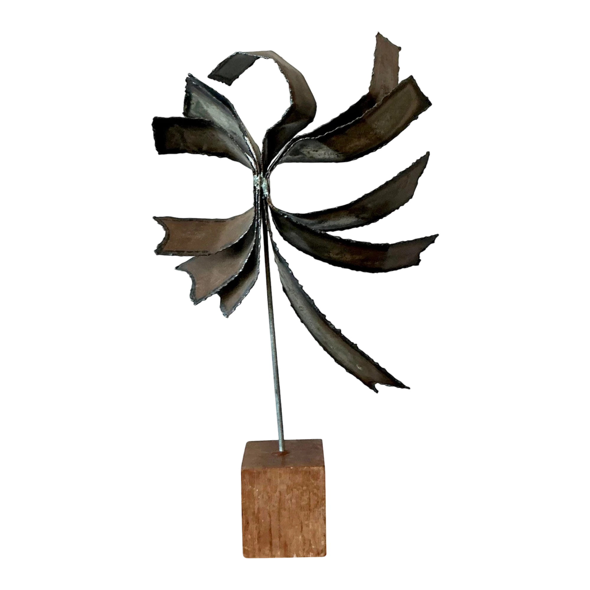 Vintage Boho Torch Cut Metal Bands Sculpture